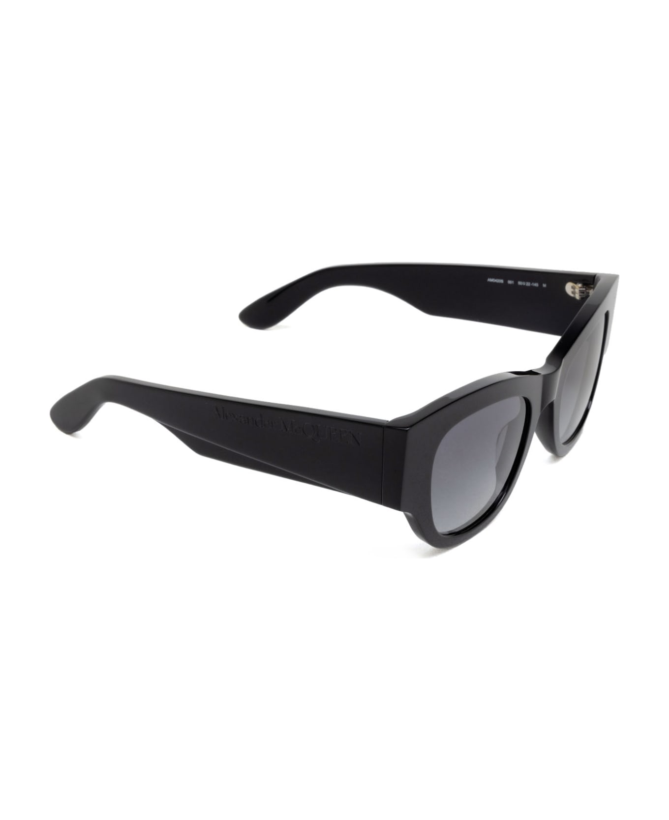 Alexander McQueen Eyewear Am0420s Black Sunglasses - Black