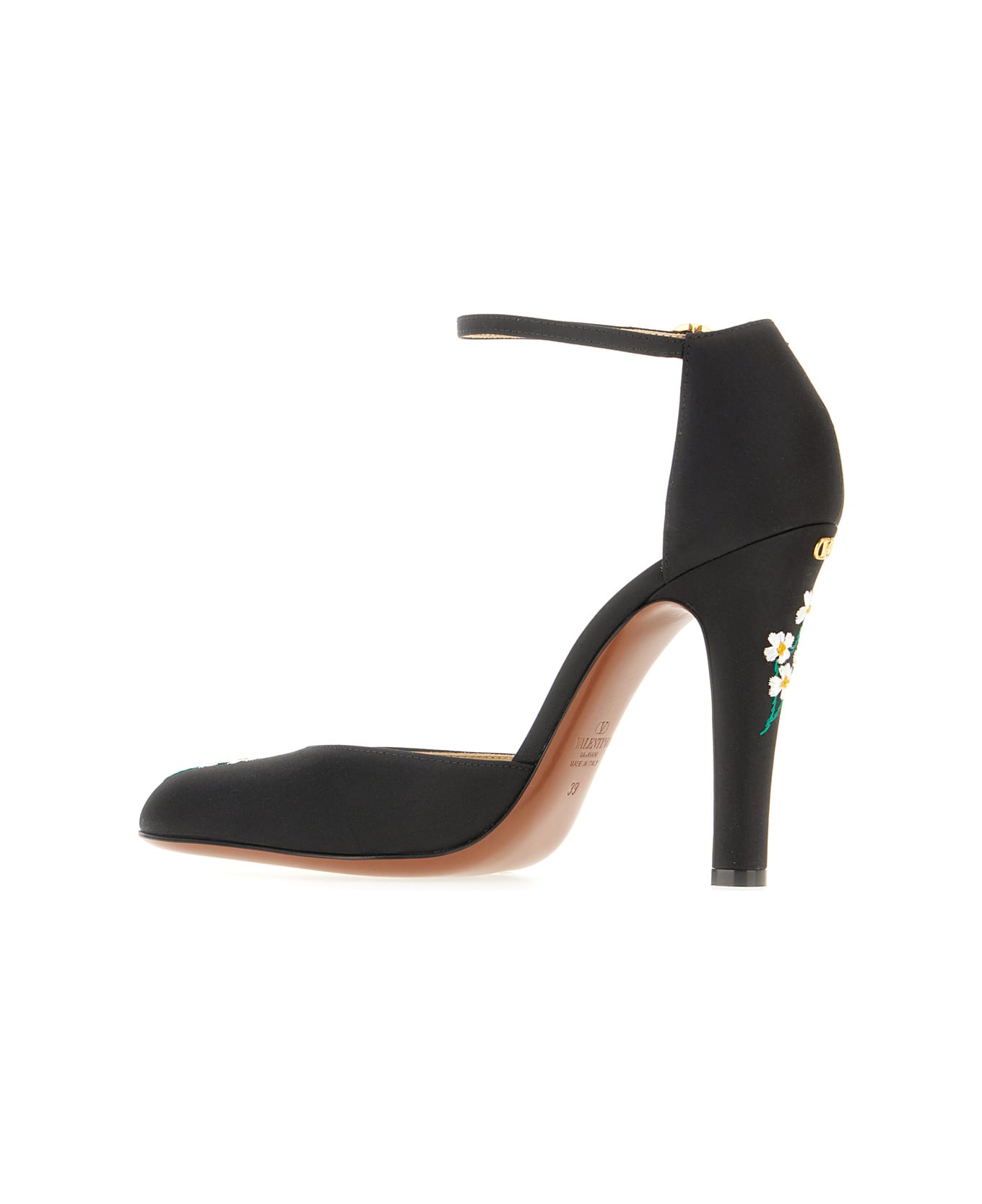 Valentino Garavani Black Fabric Hi Dolly Pumps - Nero