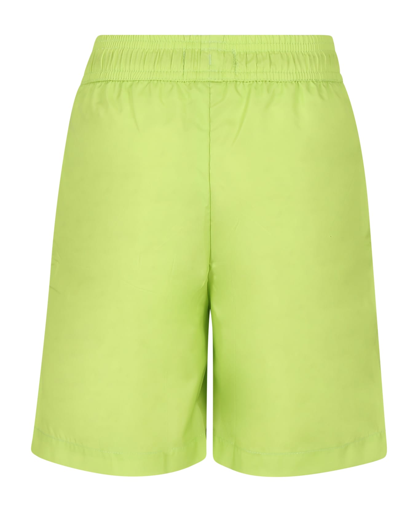 Moschino Yellow Swim Shorts For Boy With Logo - Yellow