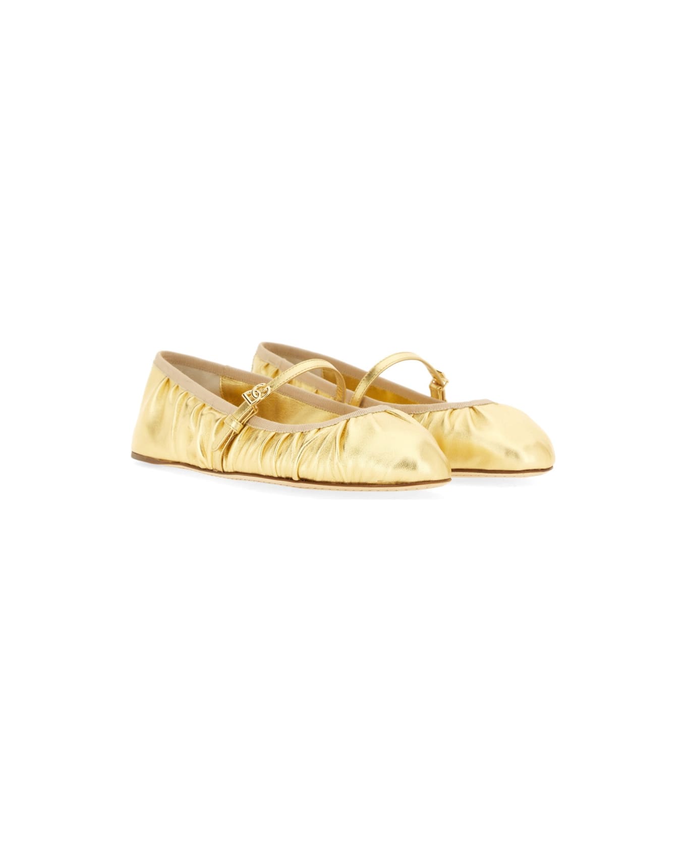 【関税&送料込】Dolce & Gabbana Mordore Nappa Ballerina 11e36a551bb4e6c407d6b4da4b8bd0