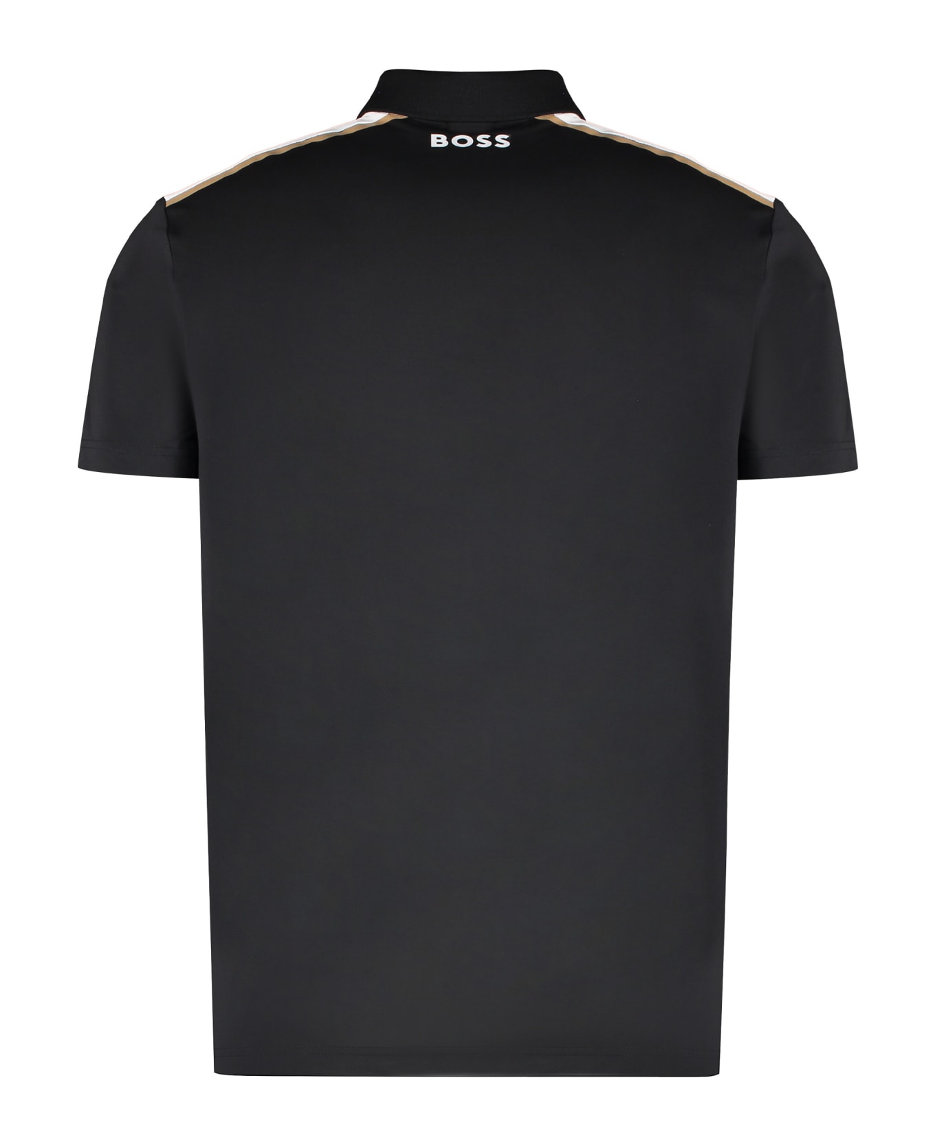 Hugo Boss Techno Jersey Polo Shirt - BLACK
