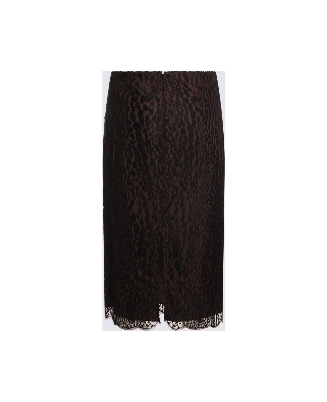 Tom Ford Black And Brown Skirt - BLACK/CHOCOLATE スカート