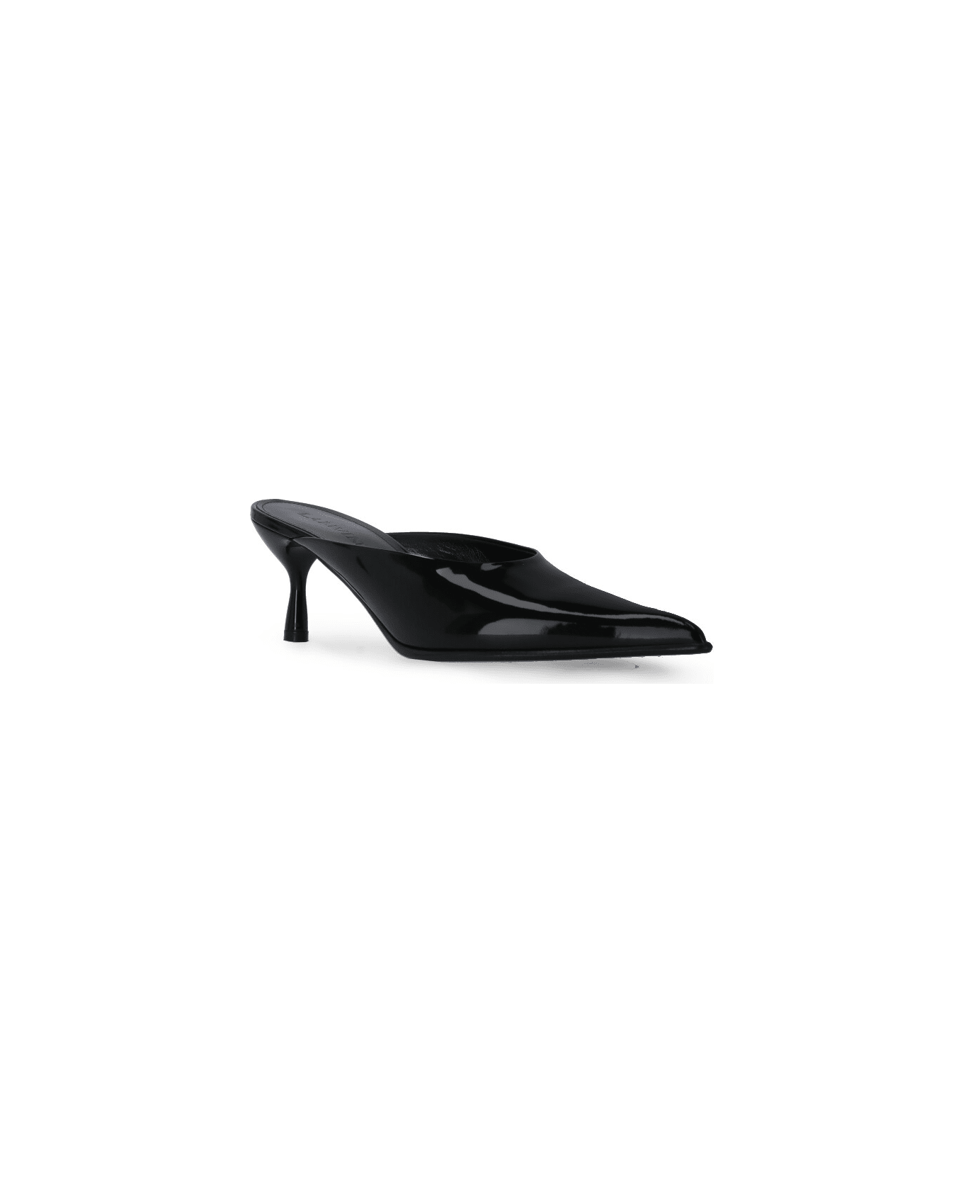Lanvin Slip On Sandals With Heel - Black