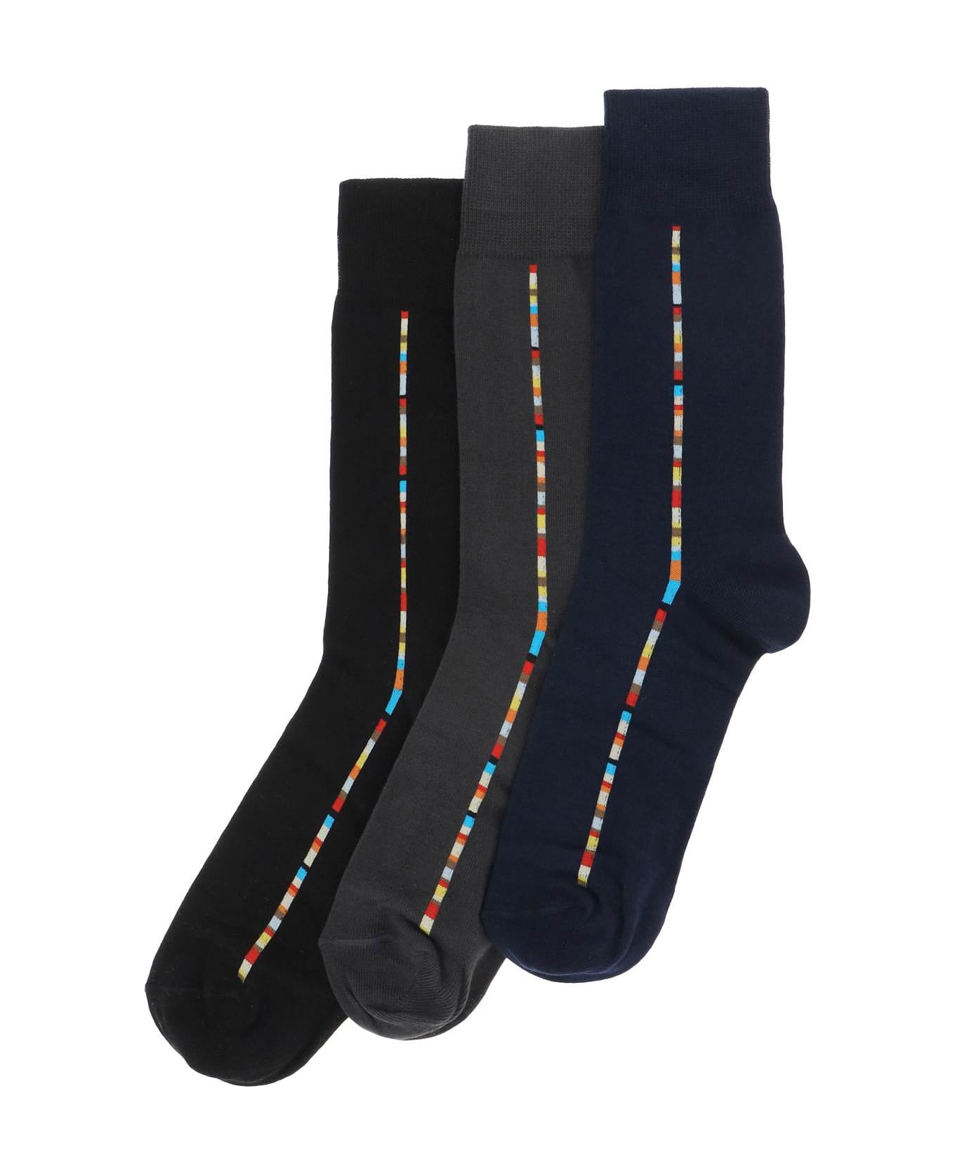 Paul Smith Central Signature Stripe Socks - MultiColour