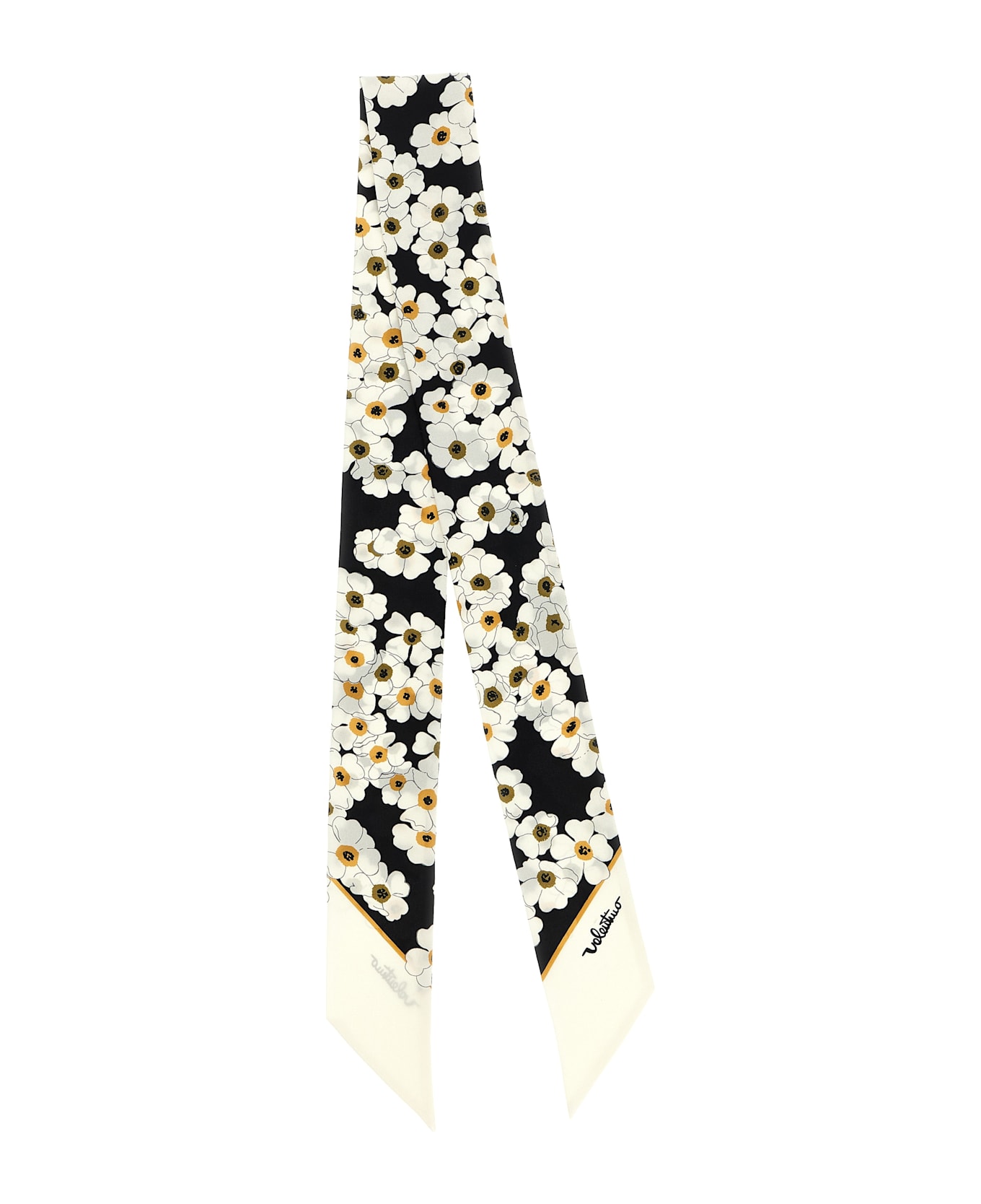 Valentino Garavani 'après L'hiver-primula' Bandeau - White/Black