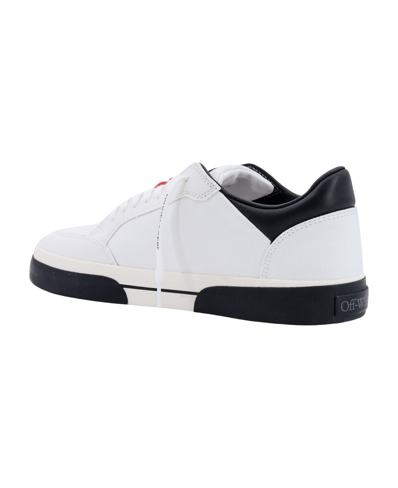 Off-White New Low Vulcanized Sneakers - WHITE BLACK (Black)