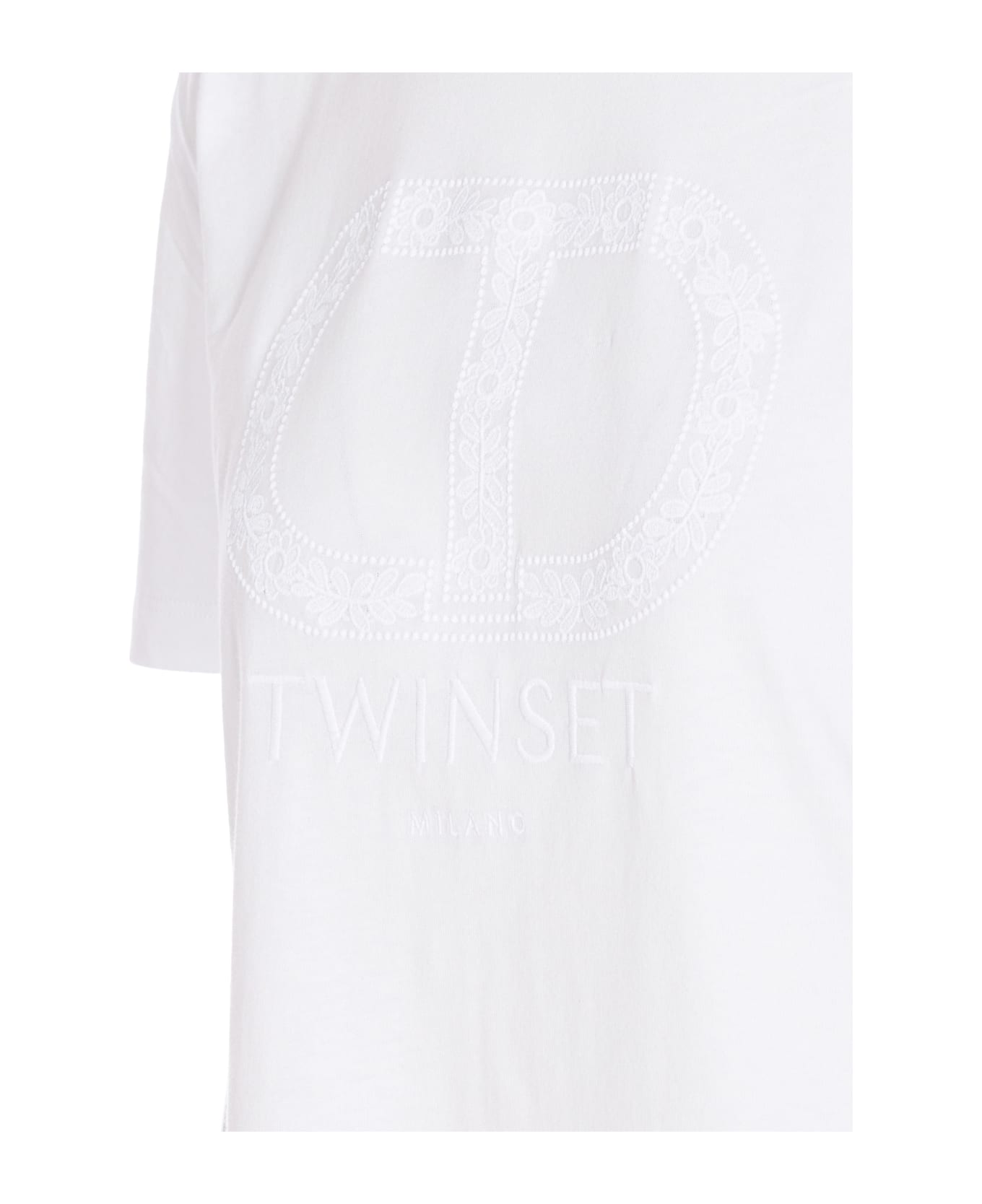 TwinSet Logo T-shirt - Bianco Ottico