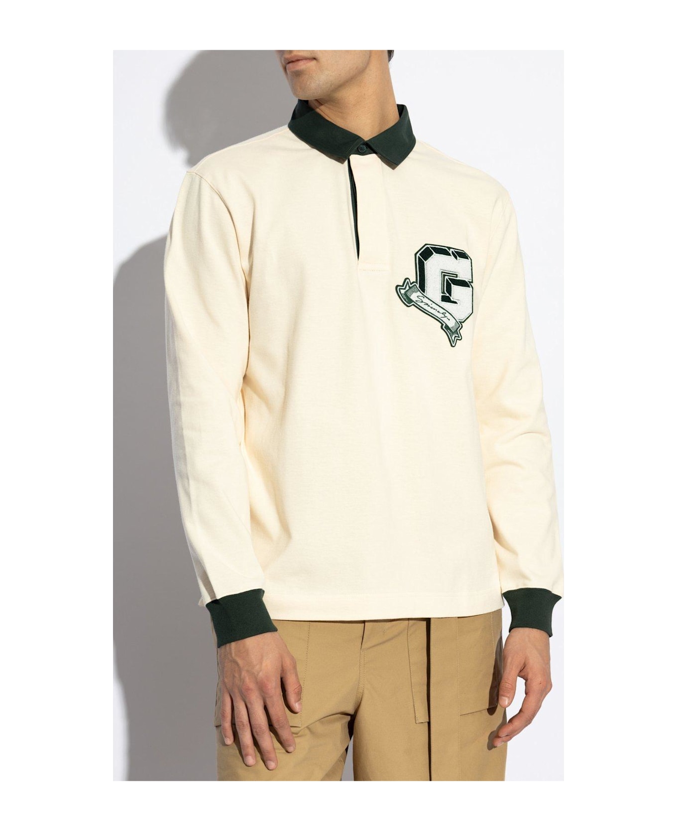 Givenchy Logo Printed Collared Sweater - Bianco