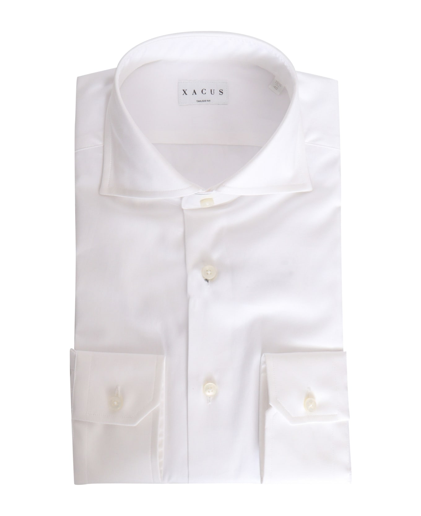 Xacus White Shirt With Pockets - WHITE