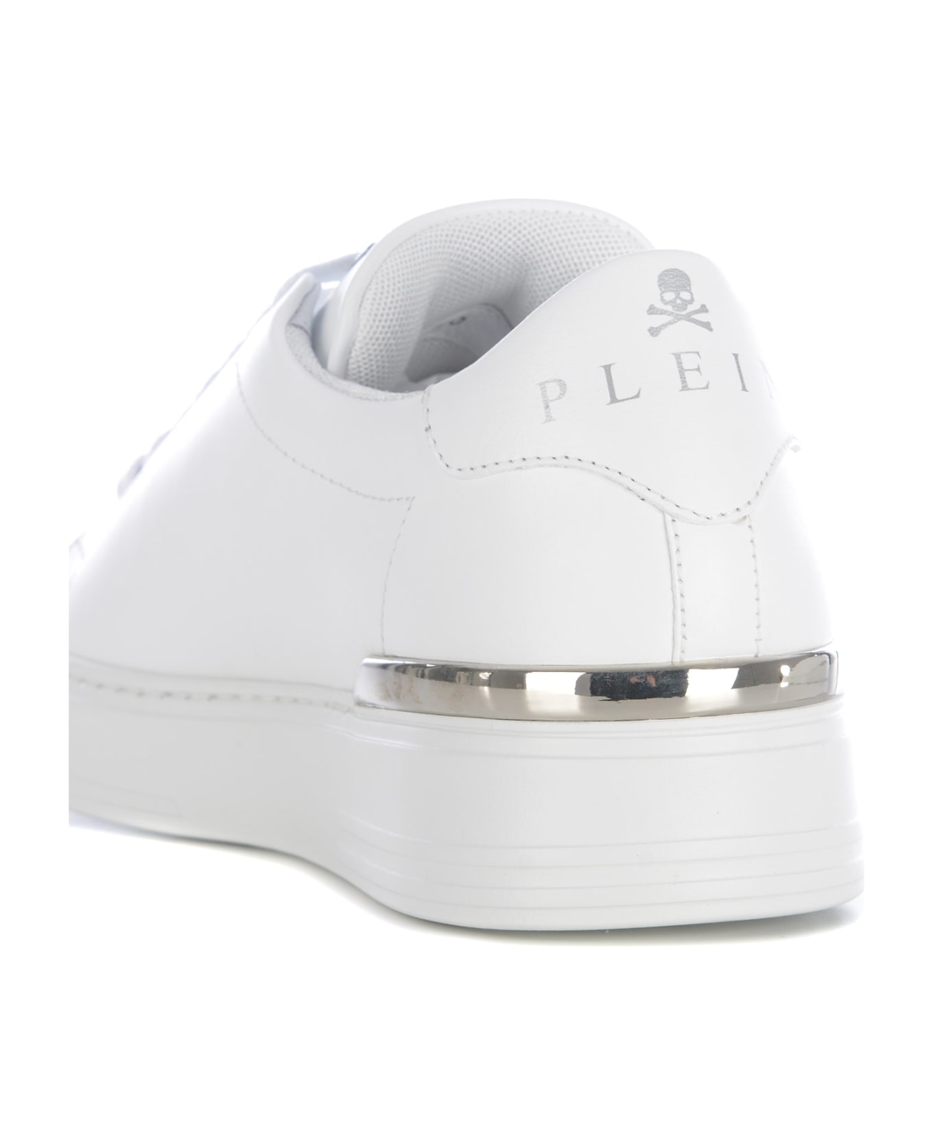 Philipp Plein Sneakers Philipp Plein "hexagon" Realizzata In Pelle Disponibile Store Pompei - Bianco