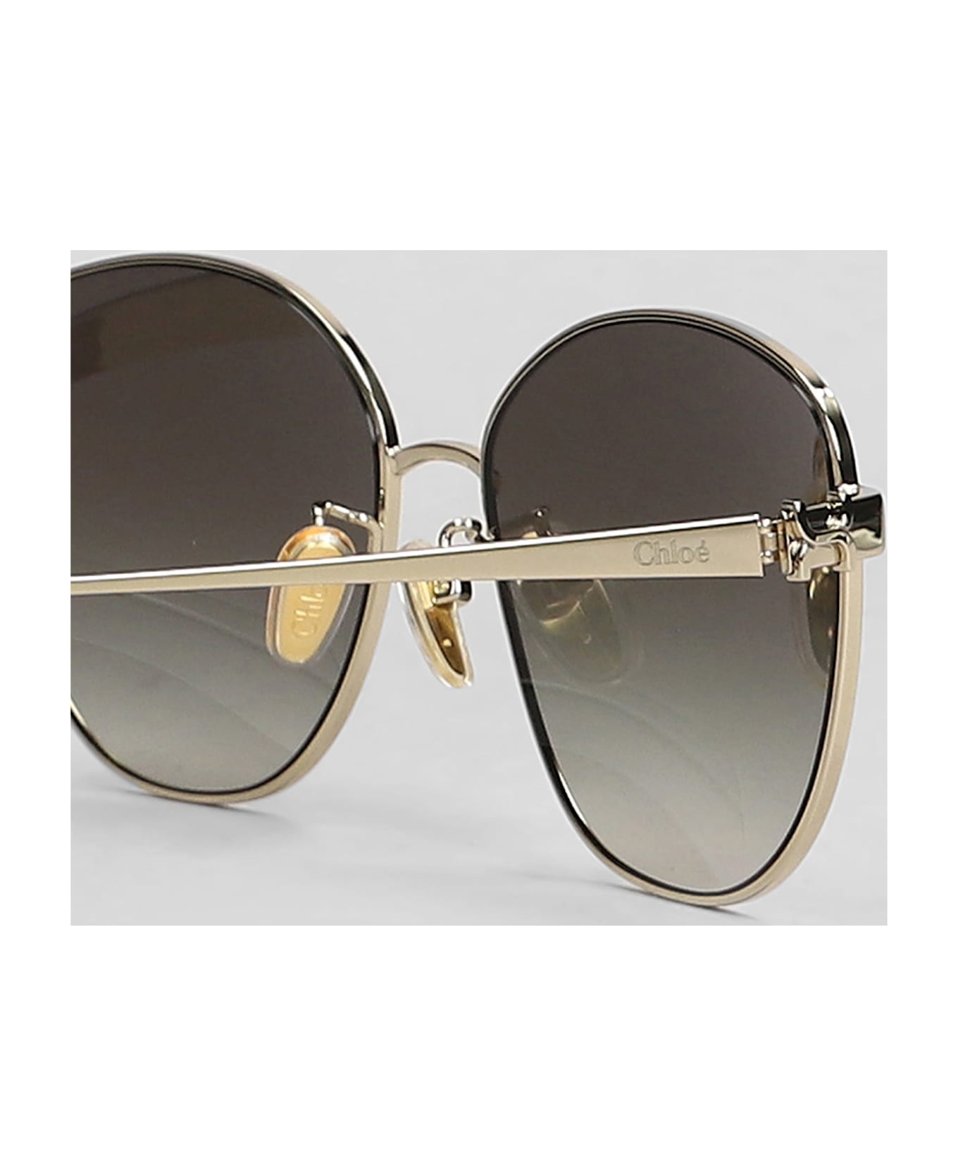 Chloé Sunglasses In Gold Metal Alloy - gold