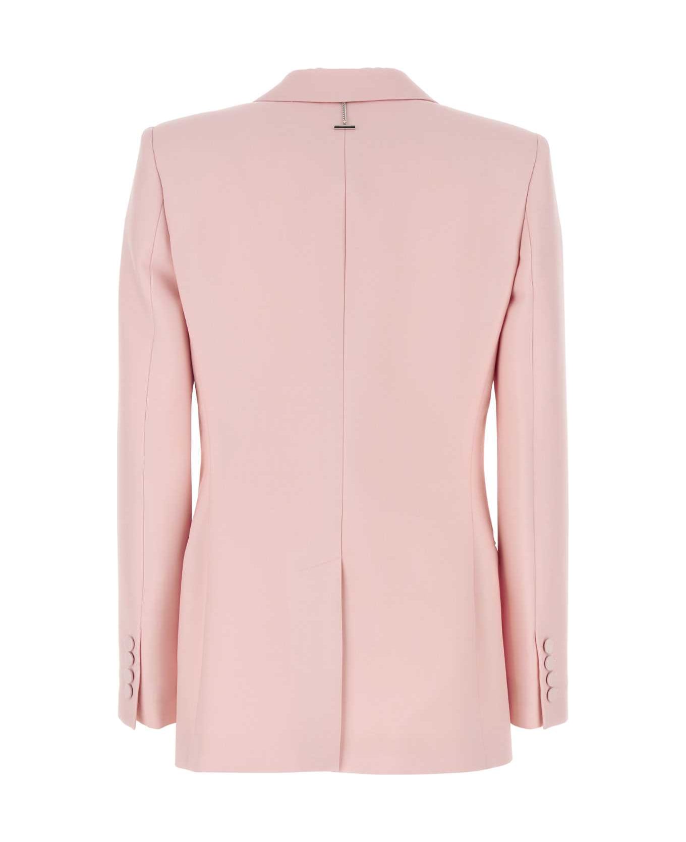 Alexander McQueen Pink Wool Blend Blazer - ROSE