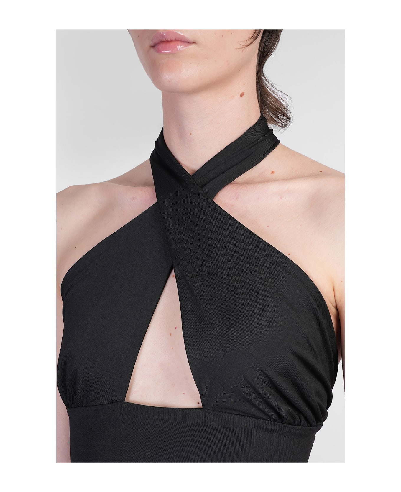 Magda Butrym Swim Bra 02 Beachwear In Black Polyamide - black