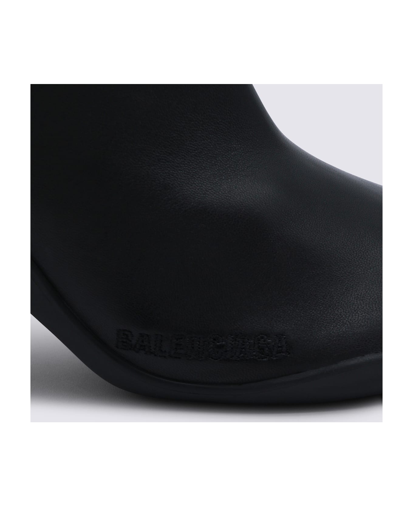 Balenciaga Black Leather Shibuya Boots - BLACK