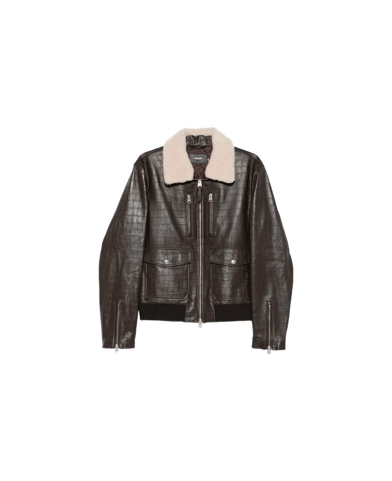 Mackage Leather Outerwear - BROWN