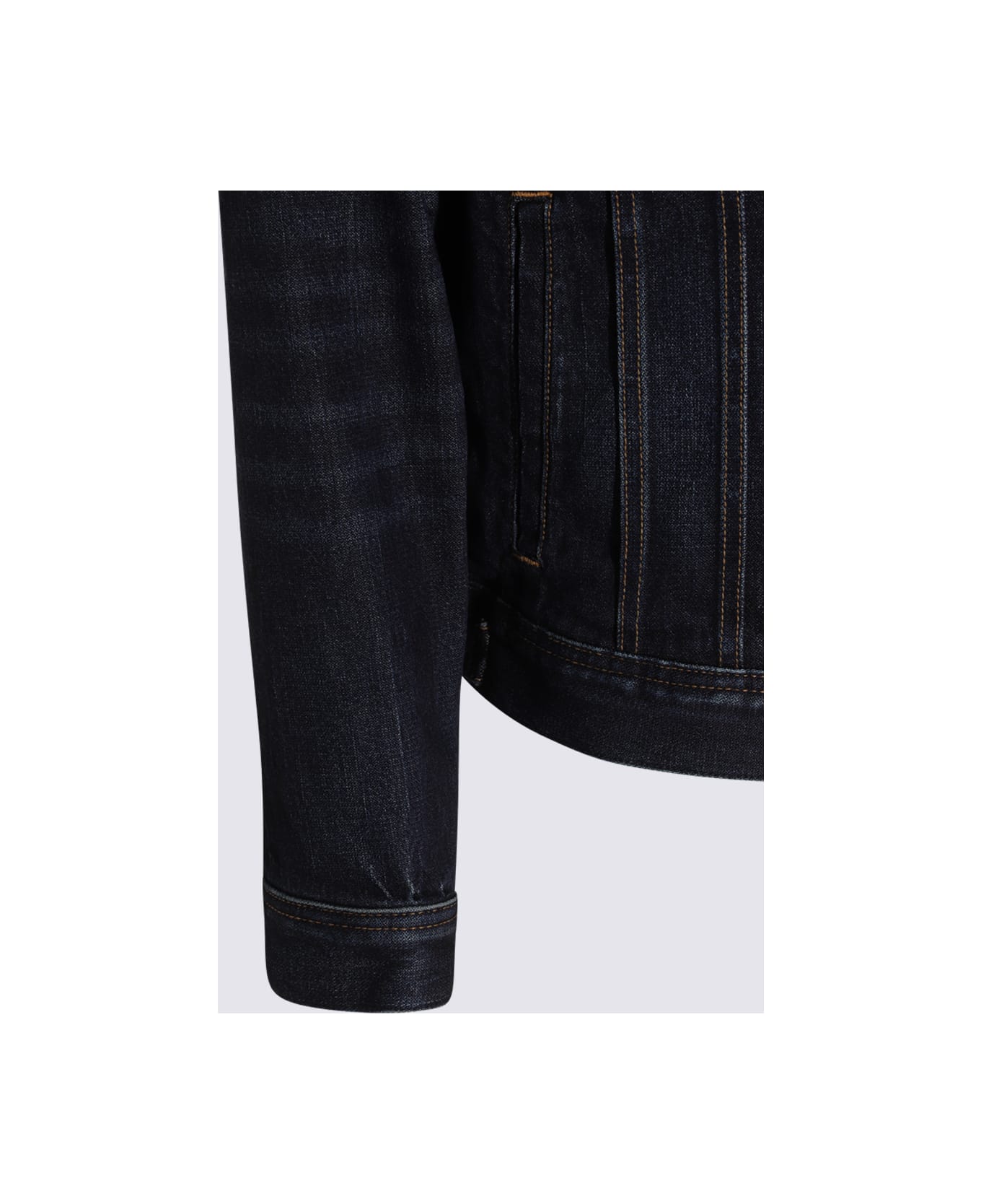 Tom Ford Dark Blue Cotton Denim Jacket - DEEP INDIGO
