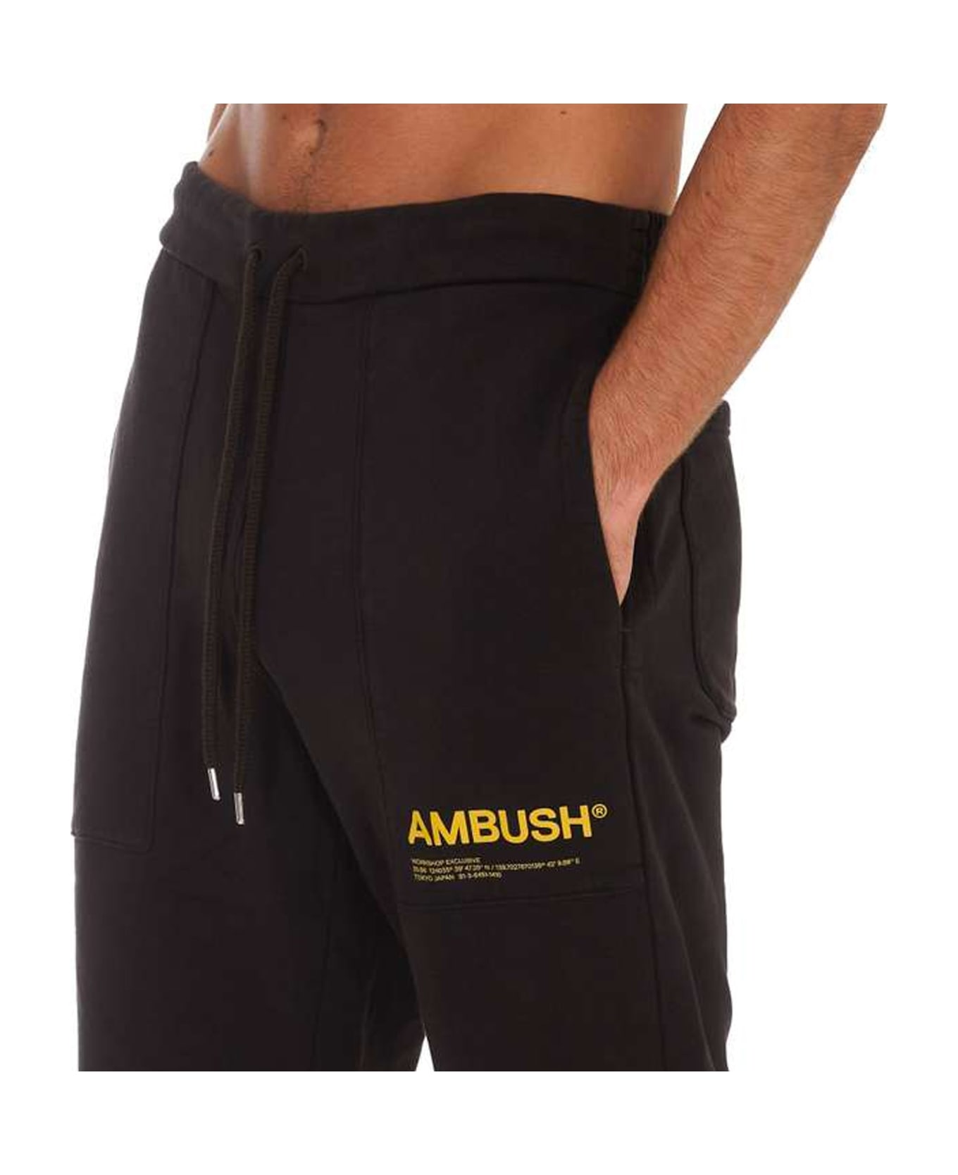 AMBUSH Cotton Logo Sweatpants - Brown
