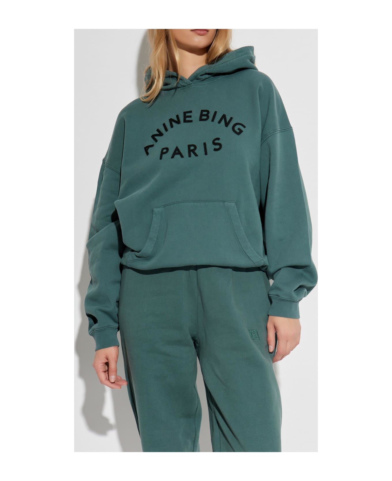 Anine Bing 'harvey' Sweatshirt - DARK GREEN
