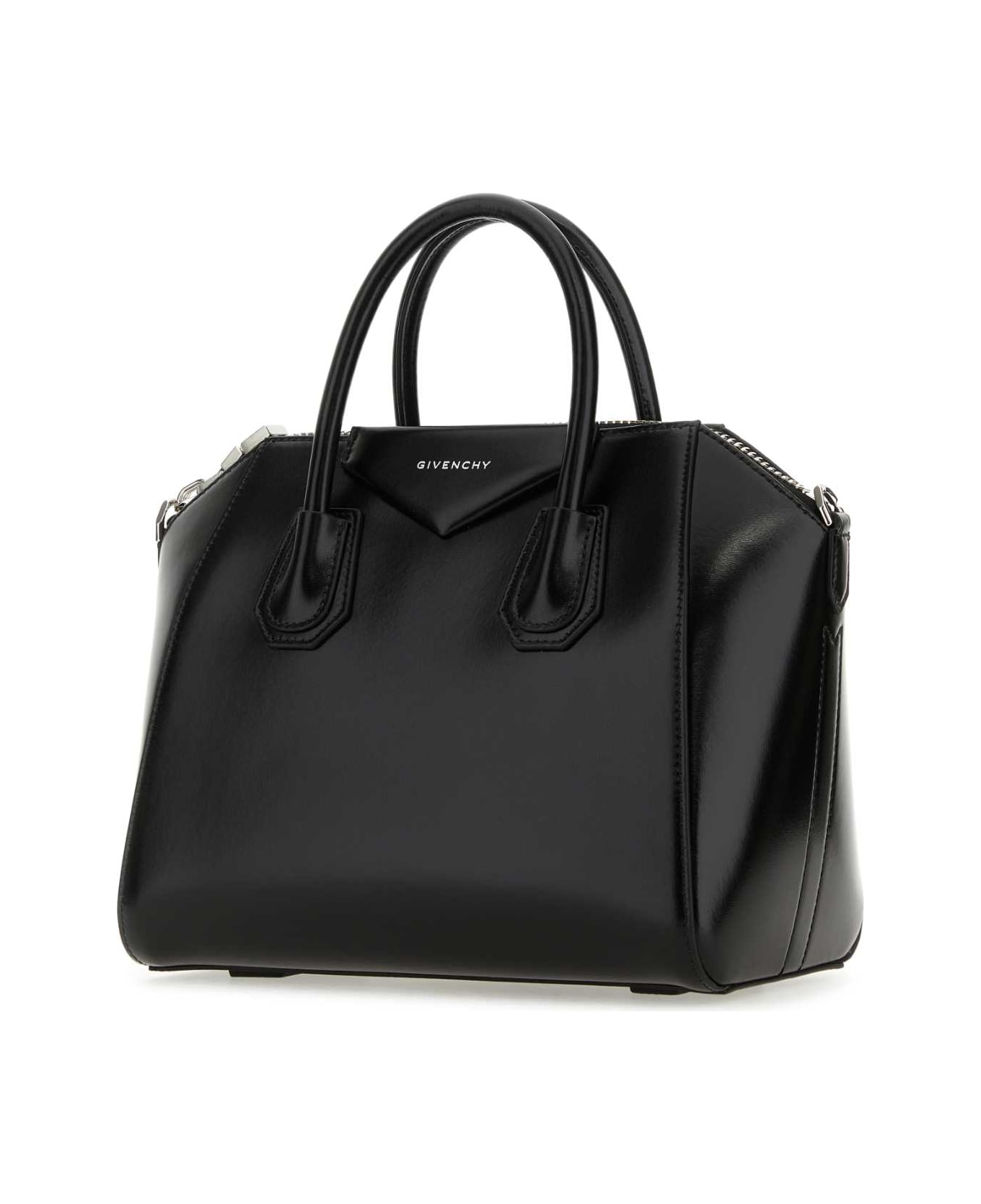 Givenchy Black Leather Small Antigona Handbag - BLACK