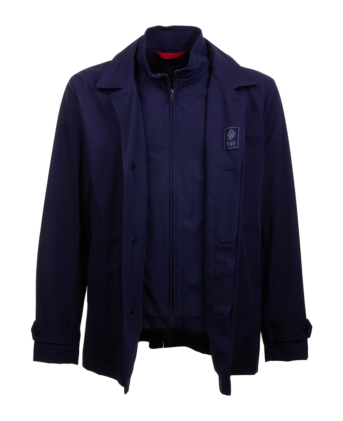 Fay Morning Corto In Nylon Stretch - BLU NAVY