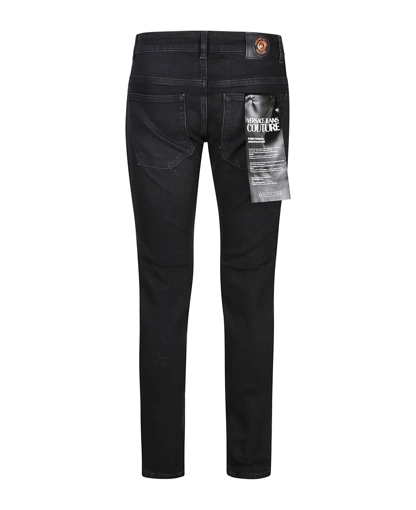 Versace Jeans Couture Presley 5 Pocket Skynny Narrow Jeans - Black