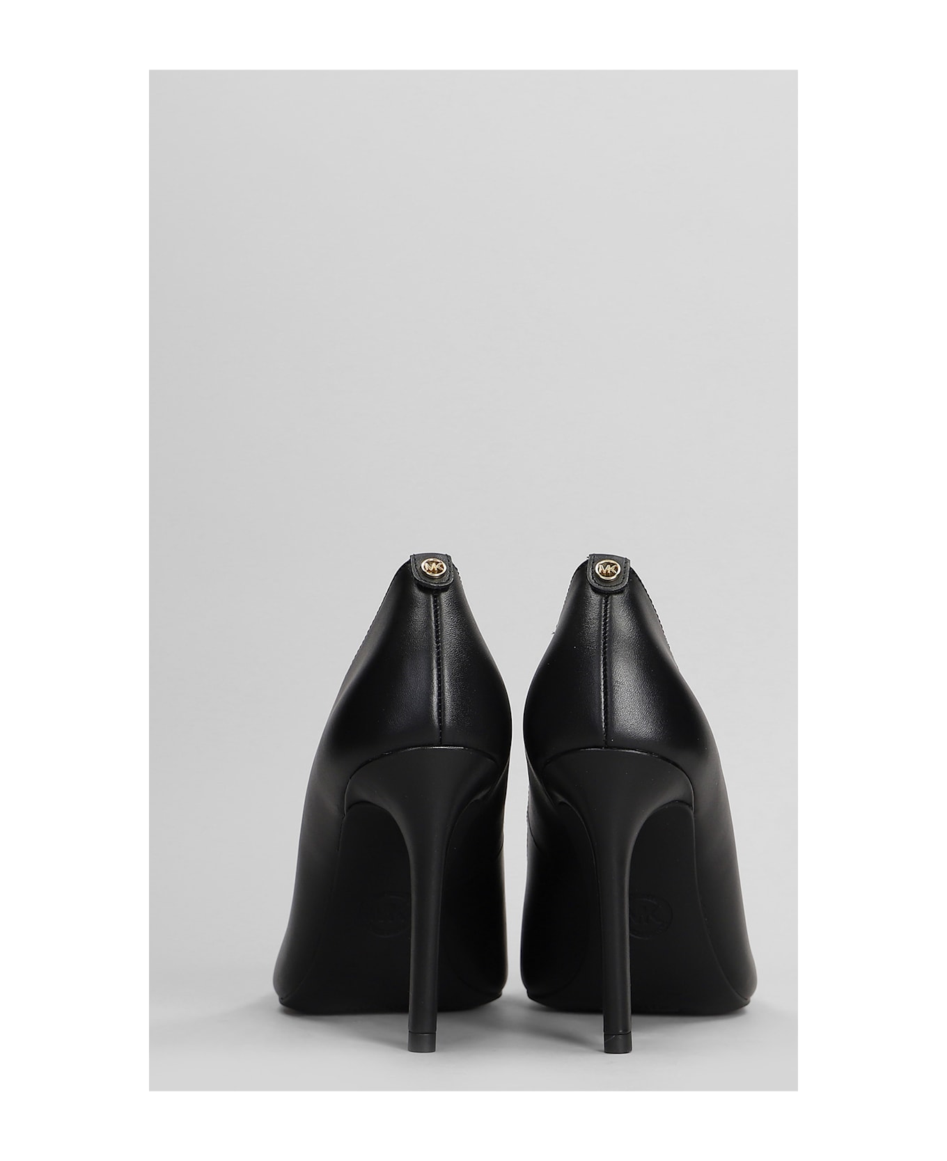 Michael Kors Alina Flex High Pump Pumps In Black Leather - black
