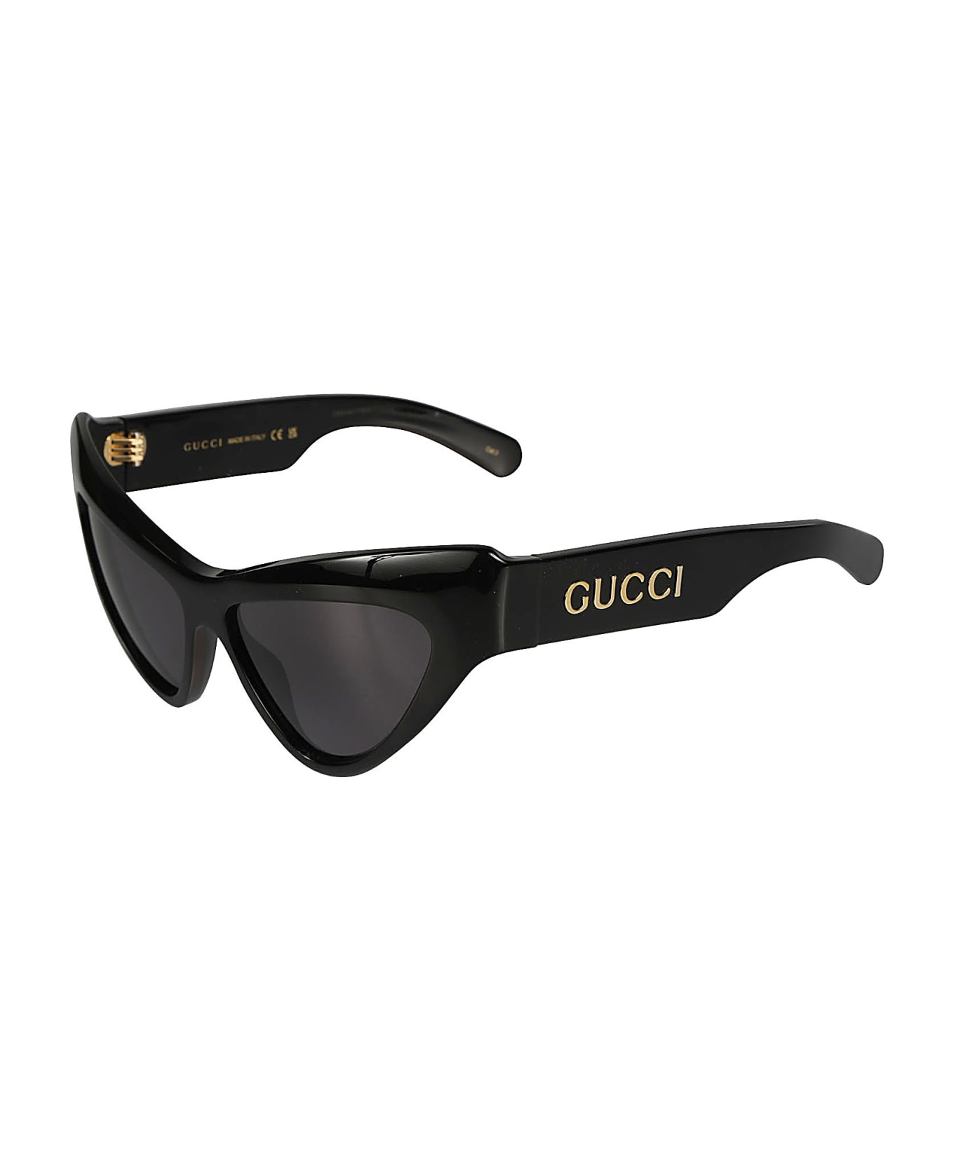 Gucci Eyewear Cat Eye Thick Sunglasses - Black サングラス