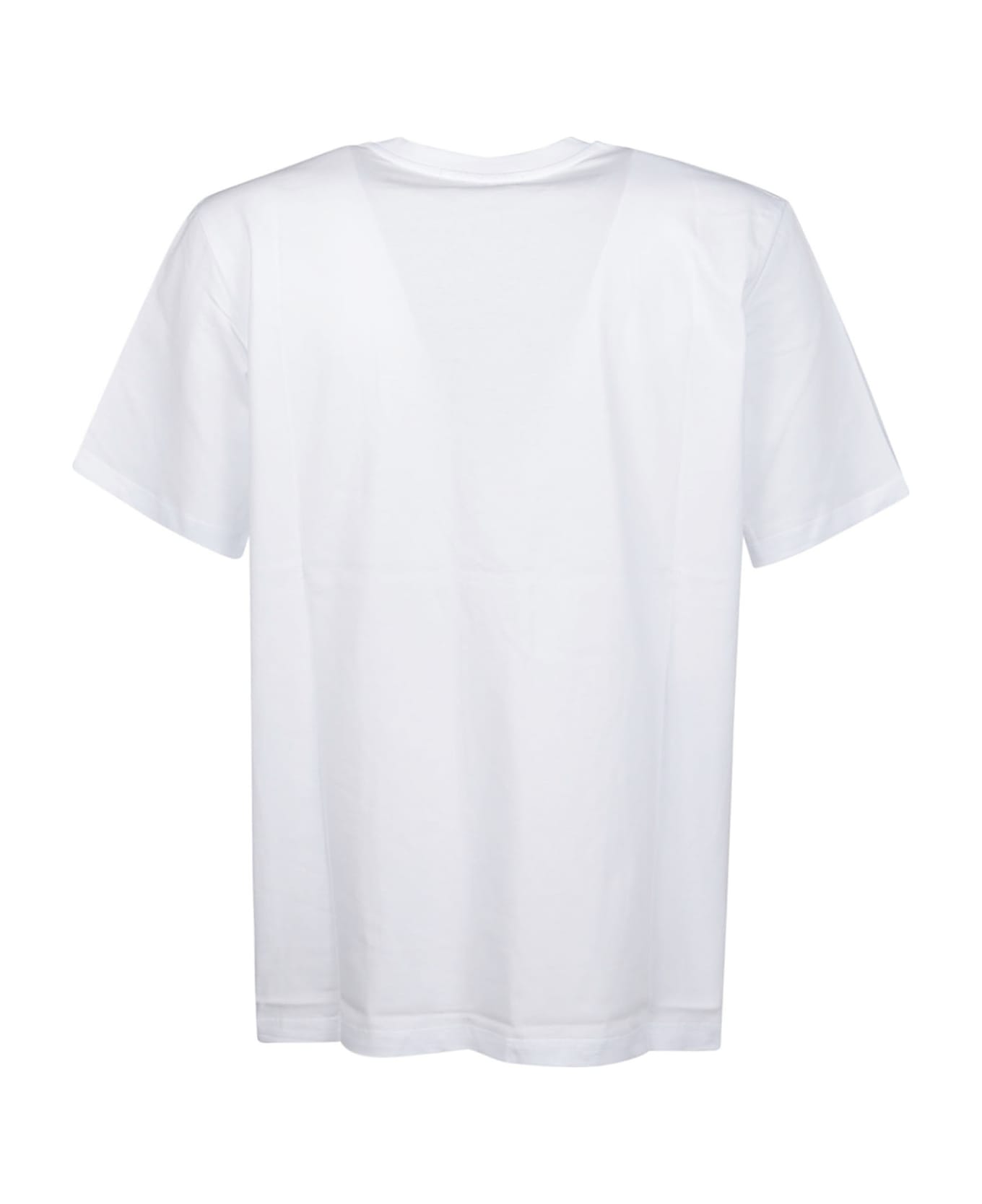MSGM Logo Print T-shirt - Optical White シャツ