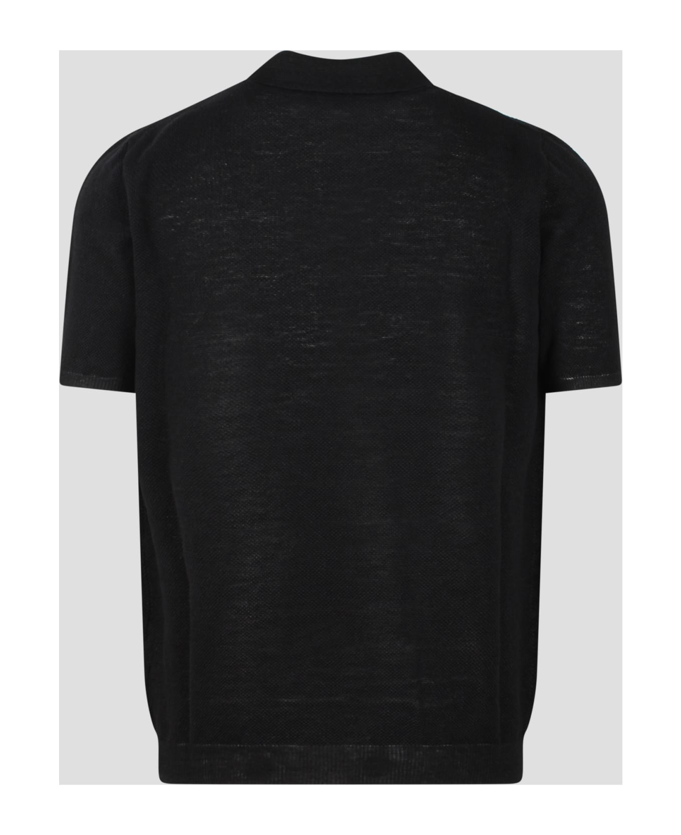 Roberto Collina Milano Stitch Polo Shirt - Black