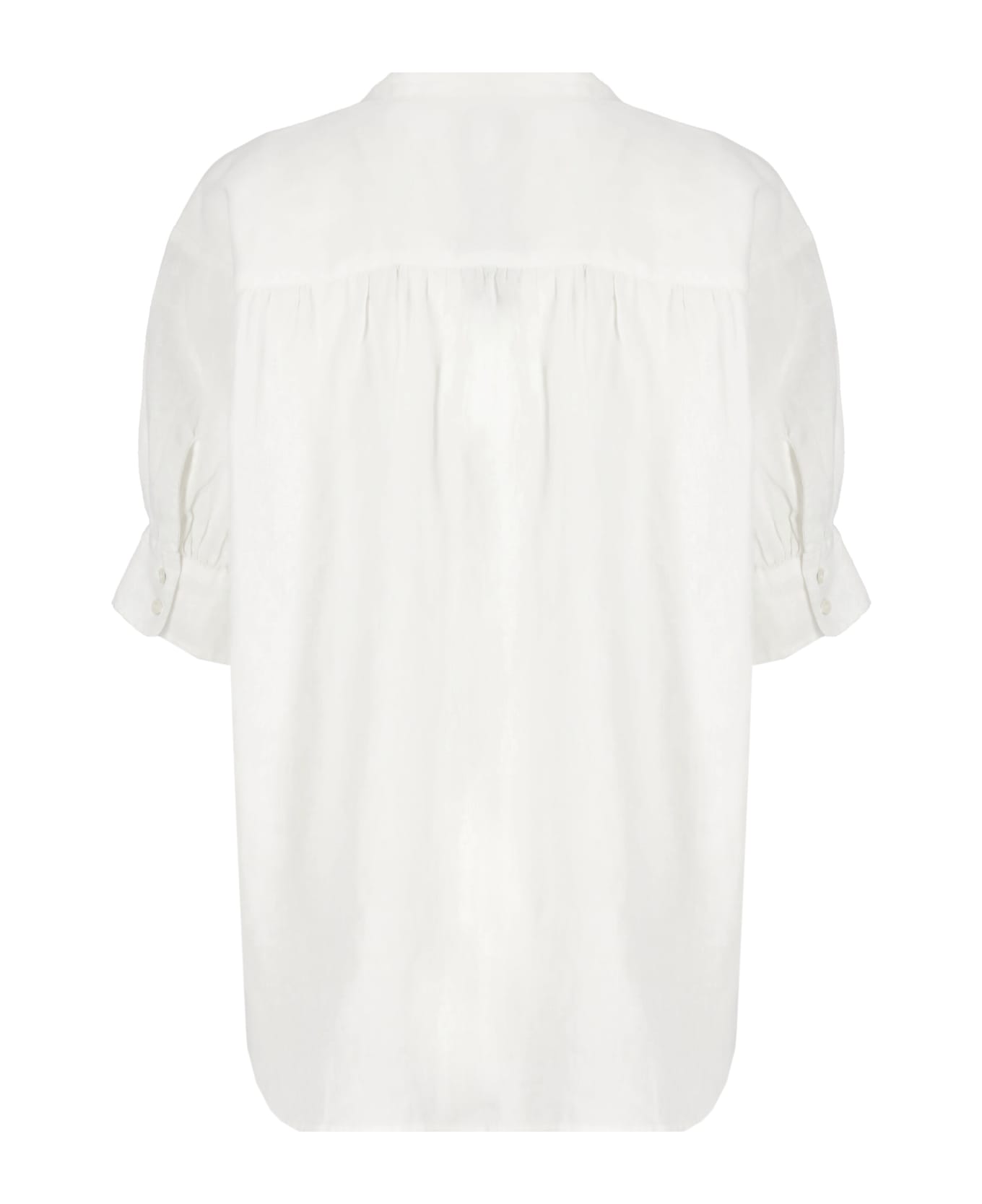 Ralph Lauren Linen Shirt - White ブラウス