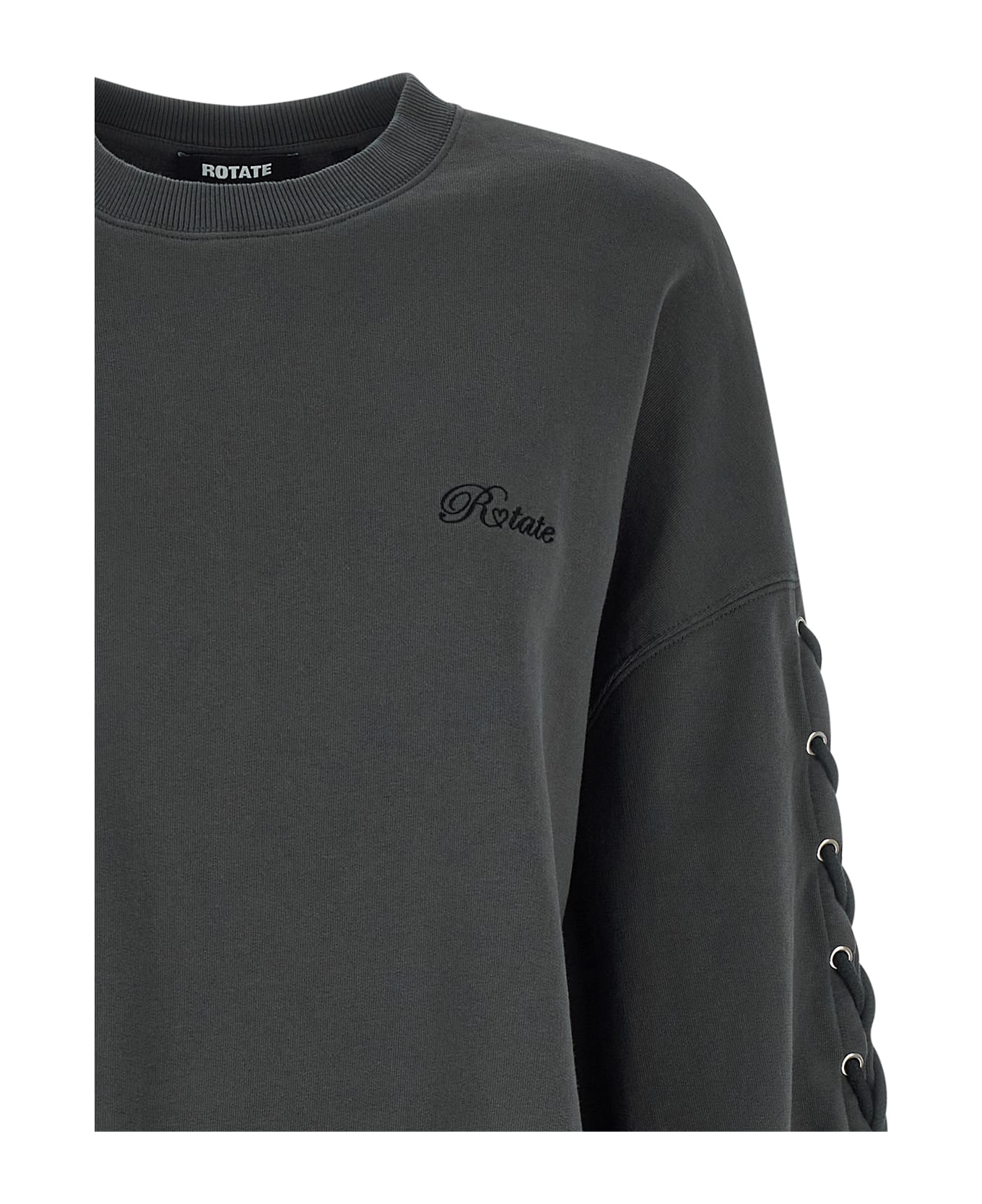 Rotate by Birger Christensen 'lacing Crewneck' Sweatshirt - Gray