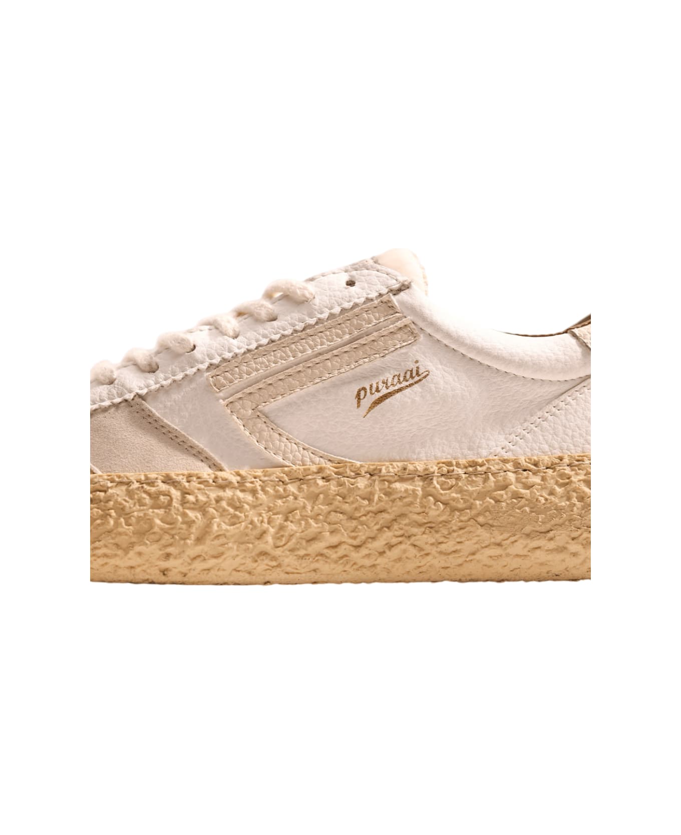 Puraai Vintage Sneakers - LATTE