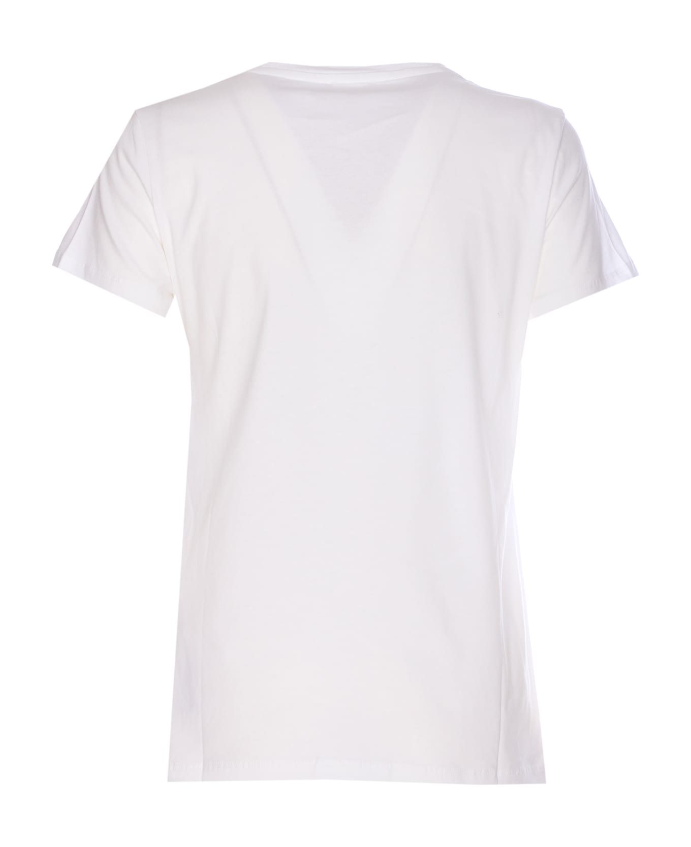 Liu-Jo Strass Logo T-shirt - White
