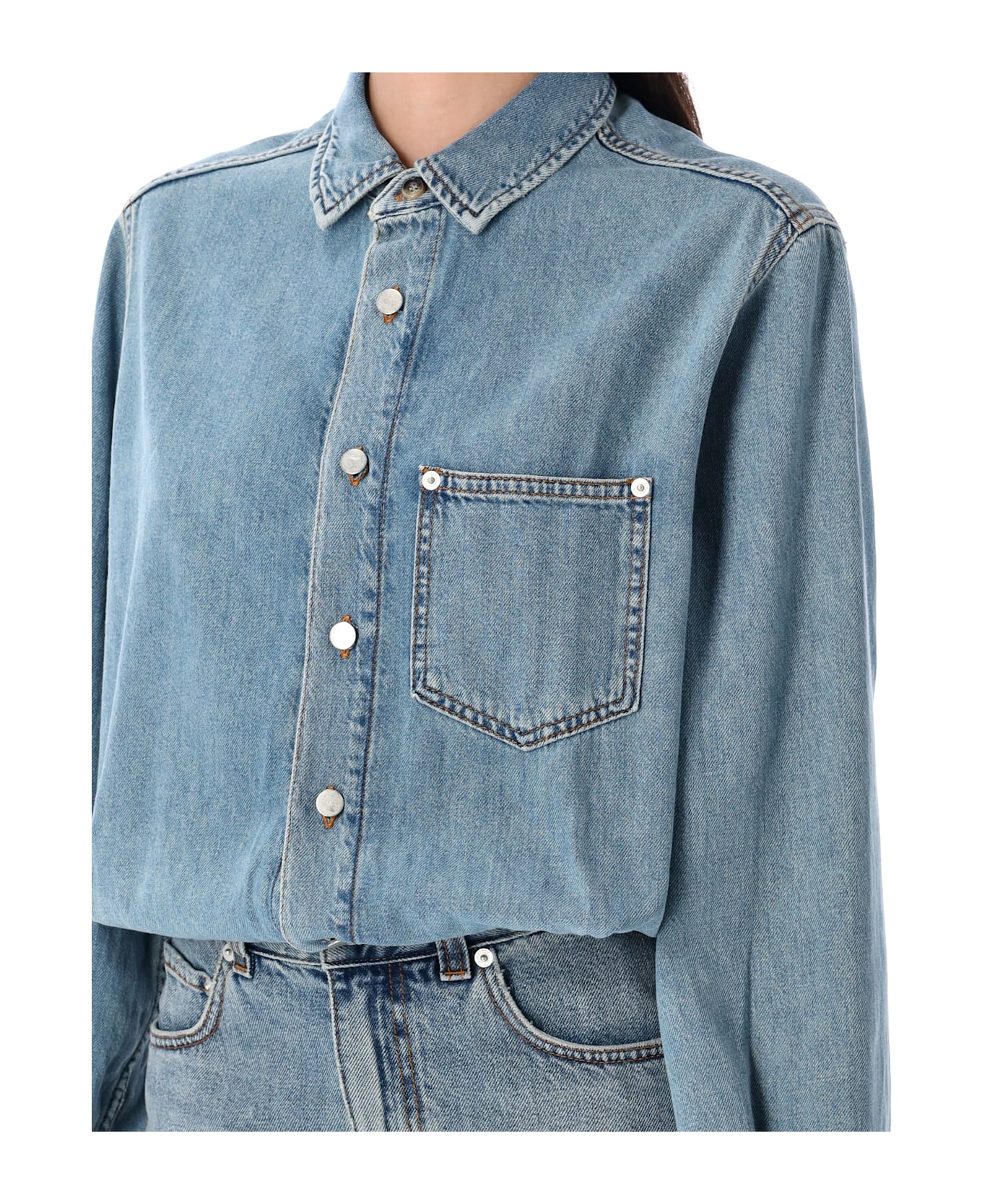 Haikure Tamu Denim Mini Dress - IONIC BLUE