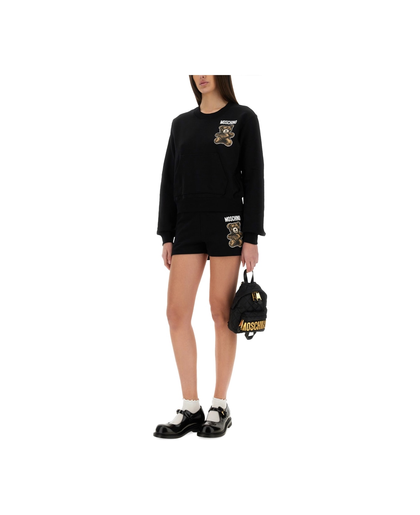 Moschino Teddy Bear Sweatshirt - BLACK