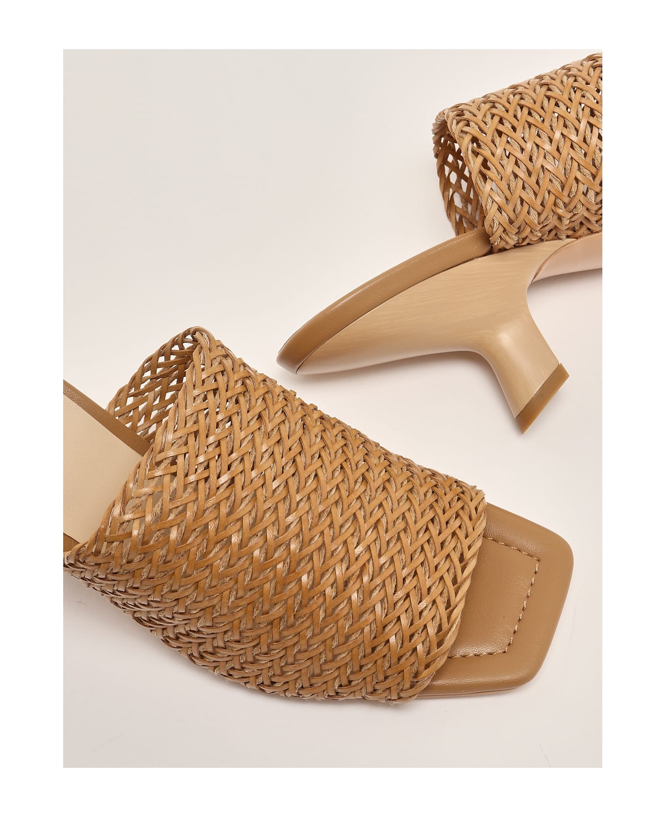 TwinSet Sandalo Intreccio Sandal - NATURALE サンダル