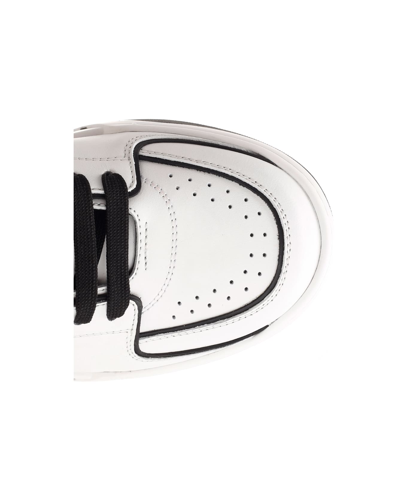 Dolce & Gabbana 'new Roma' Sneaker - Bianco Nero