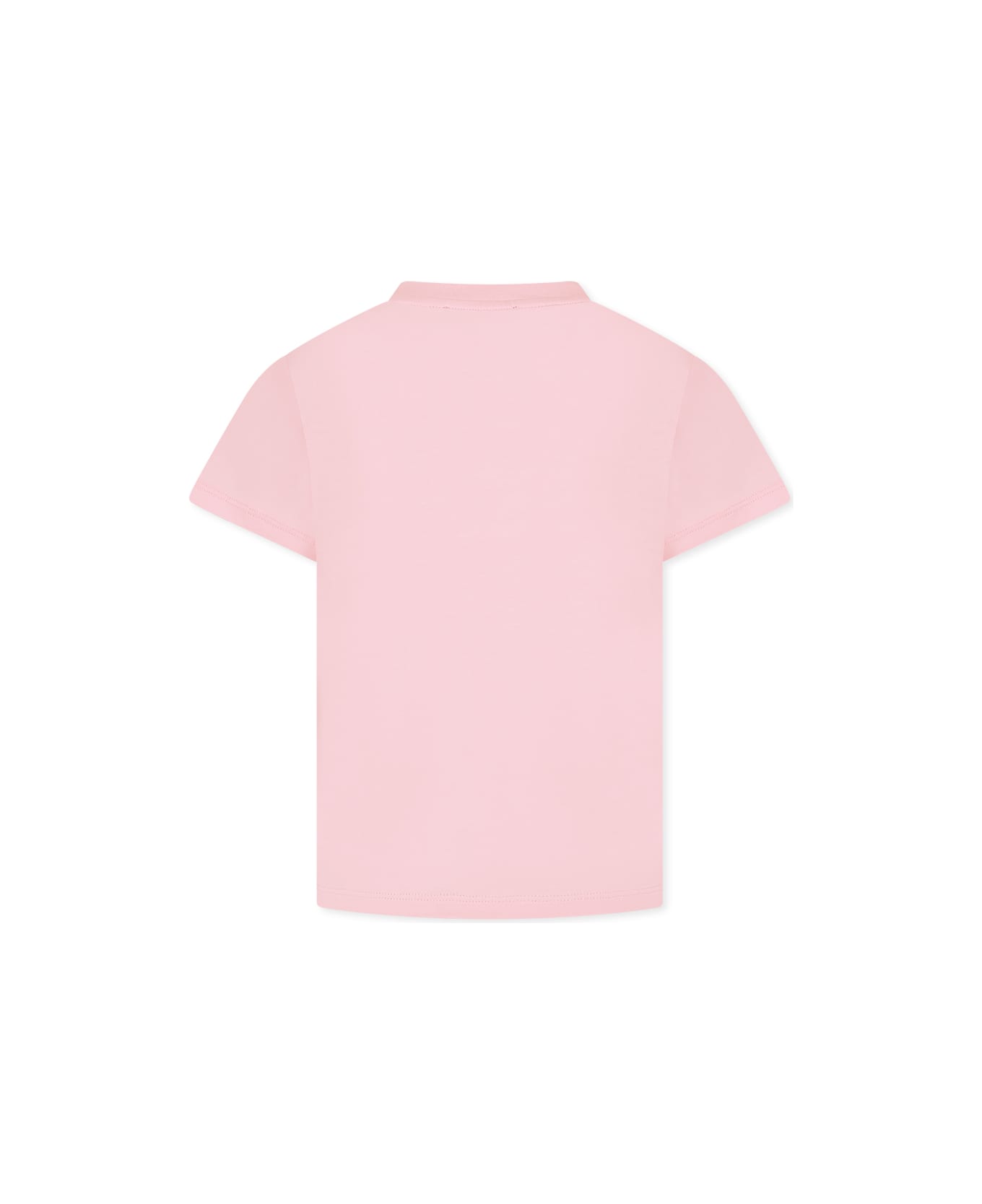 Balmain Pink T-shirt For Girl With Logo - Pink