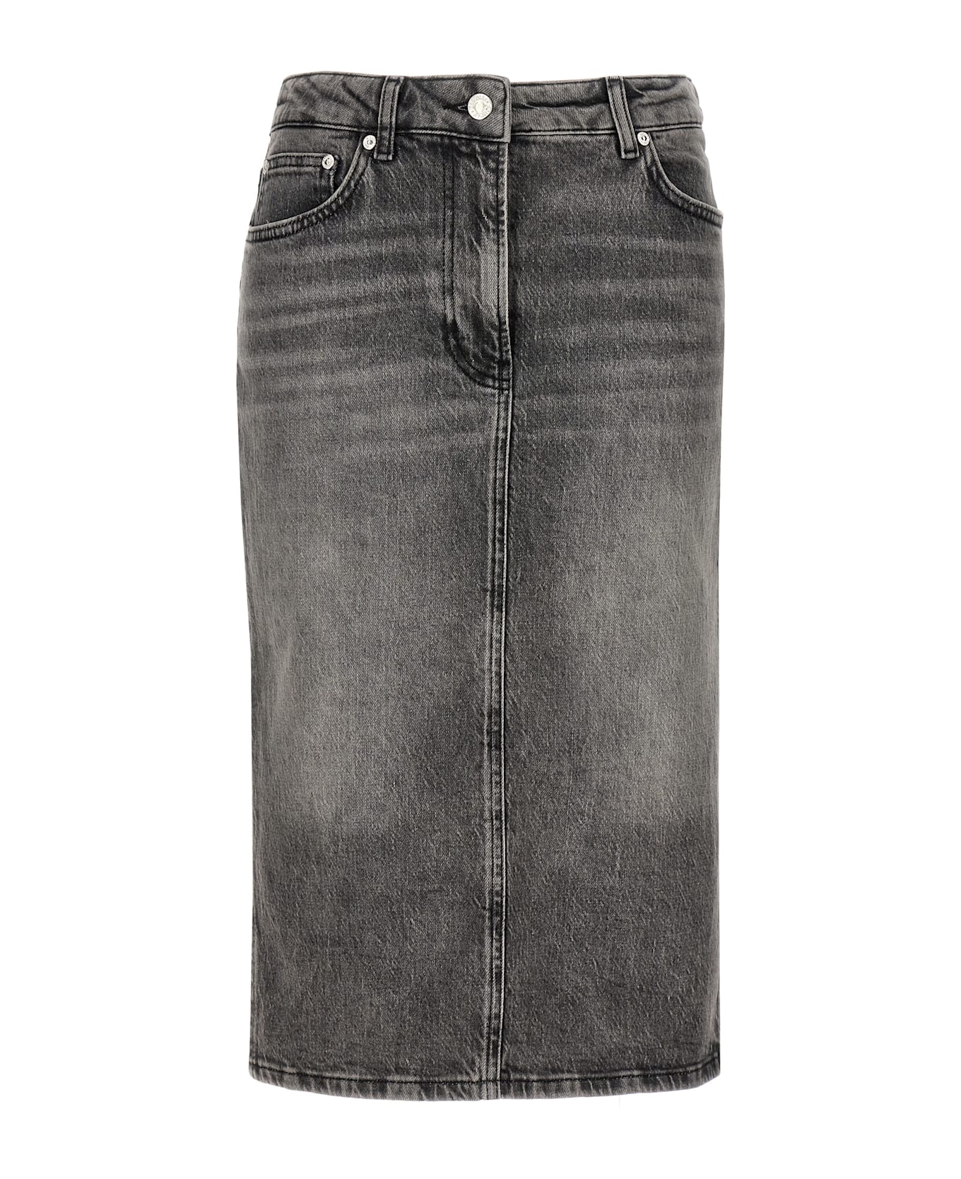 M05CH1N0 Jeans Denim Skirt - GREY