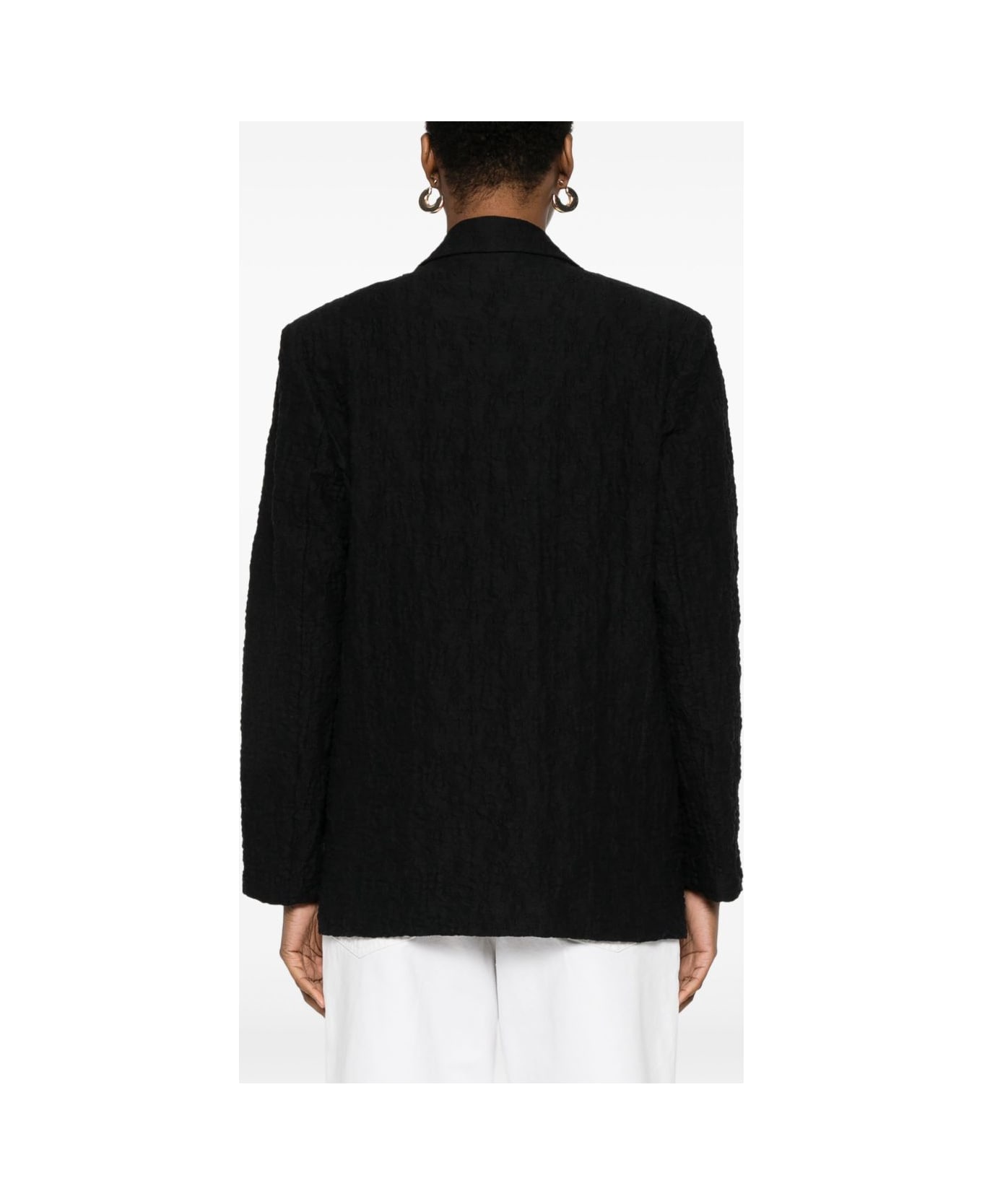 Harris Wharf London Cotton Blend Blazer Jacket - Black