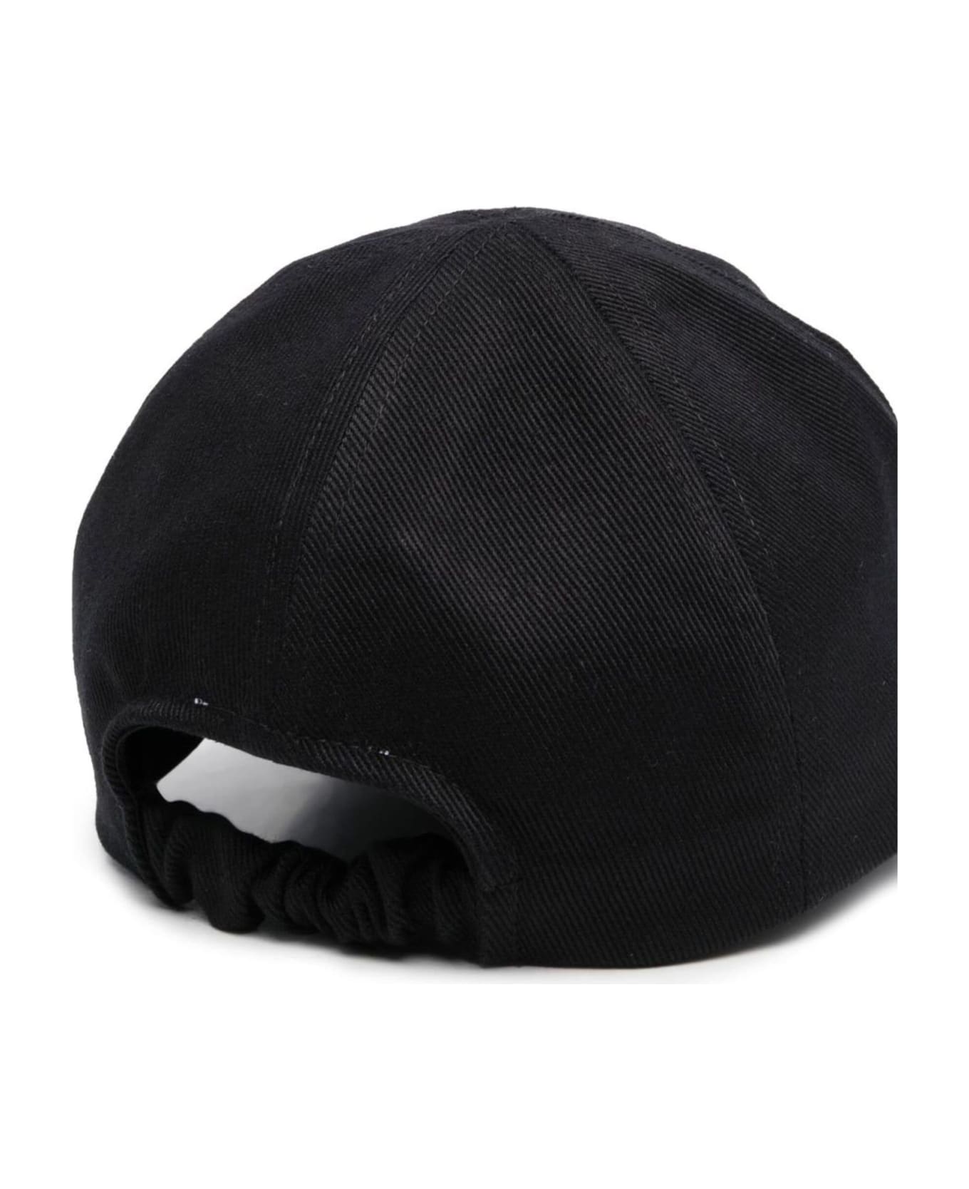 Patou Black Cotton Baseball Cap - Black
