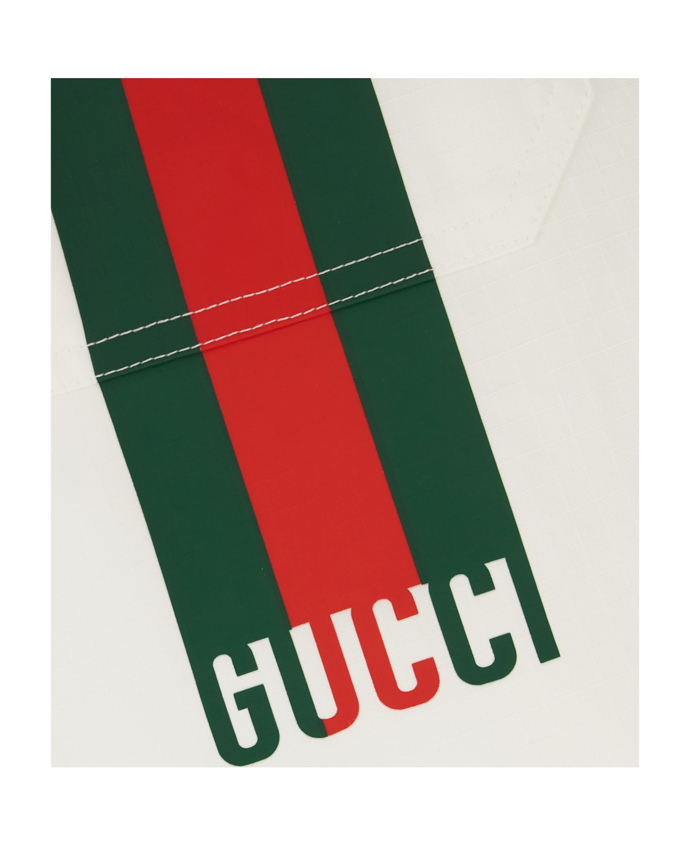 Gucci White Cotton Bermuda Shorts - Bianco
