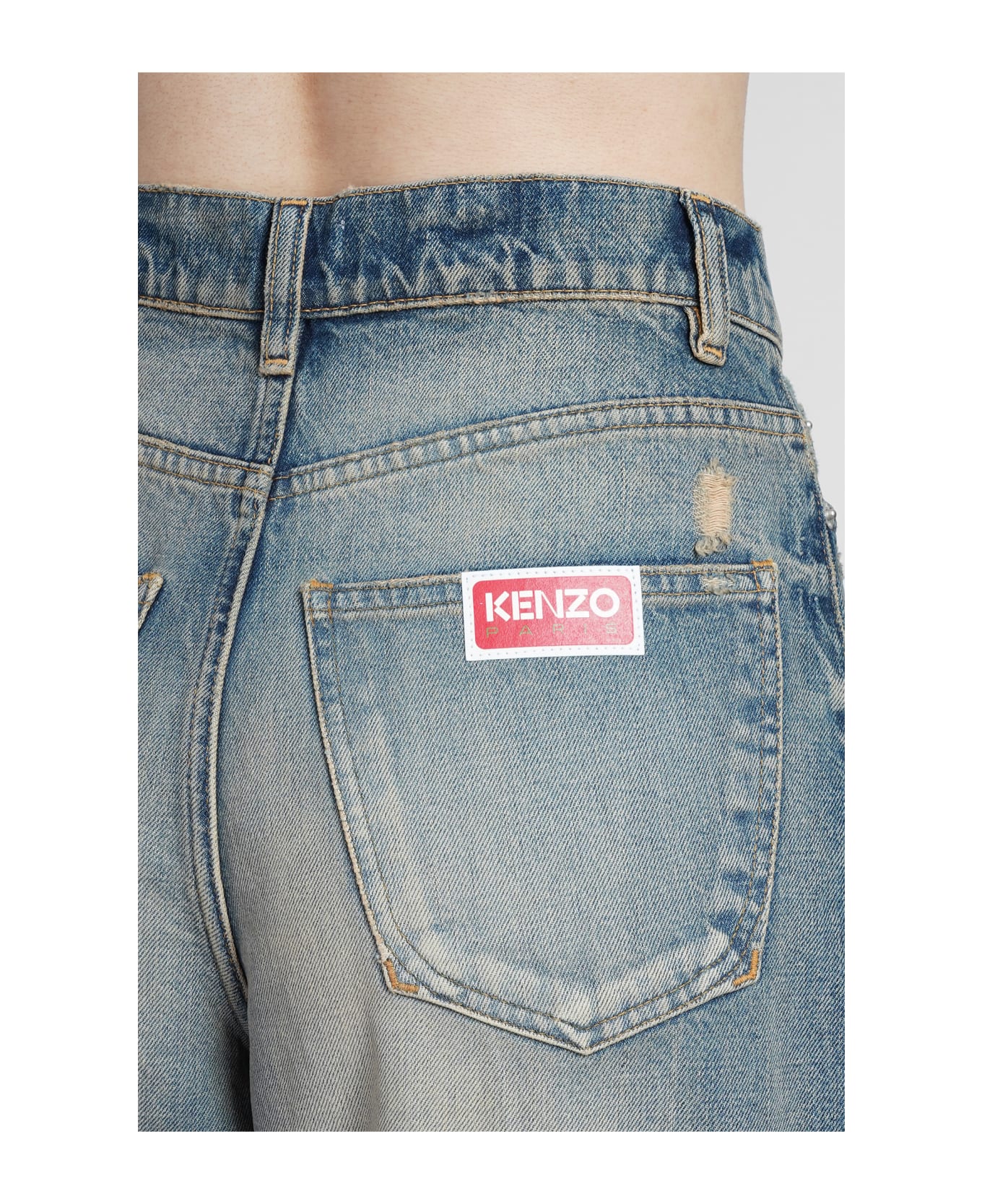 Kenzo Jeans In Blue Cotton - blue デニム