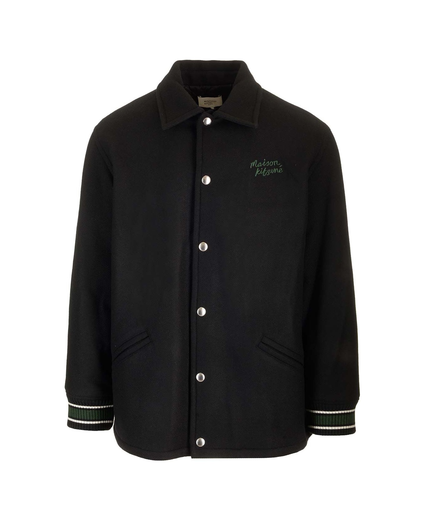 Maison Kitsuné Varsity Jacket - Black