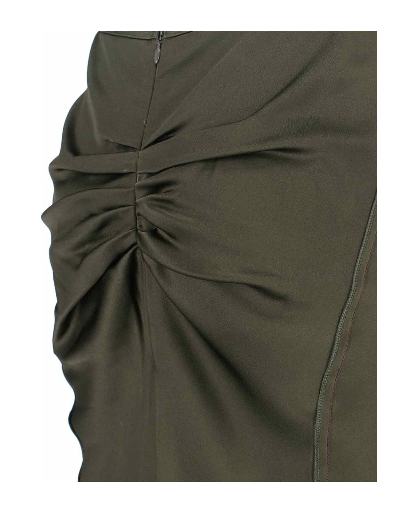 Victoria Beckham Draped Midi Skirt - Green