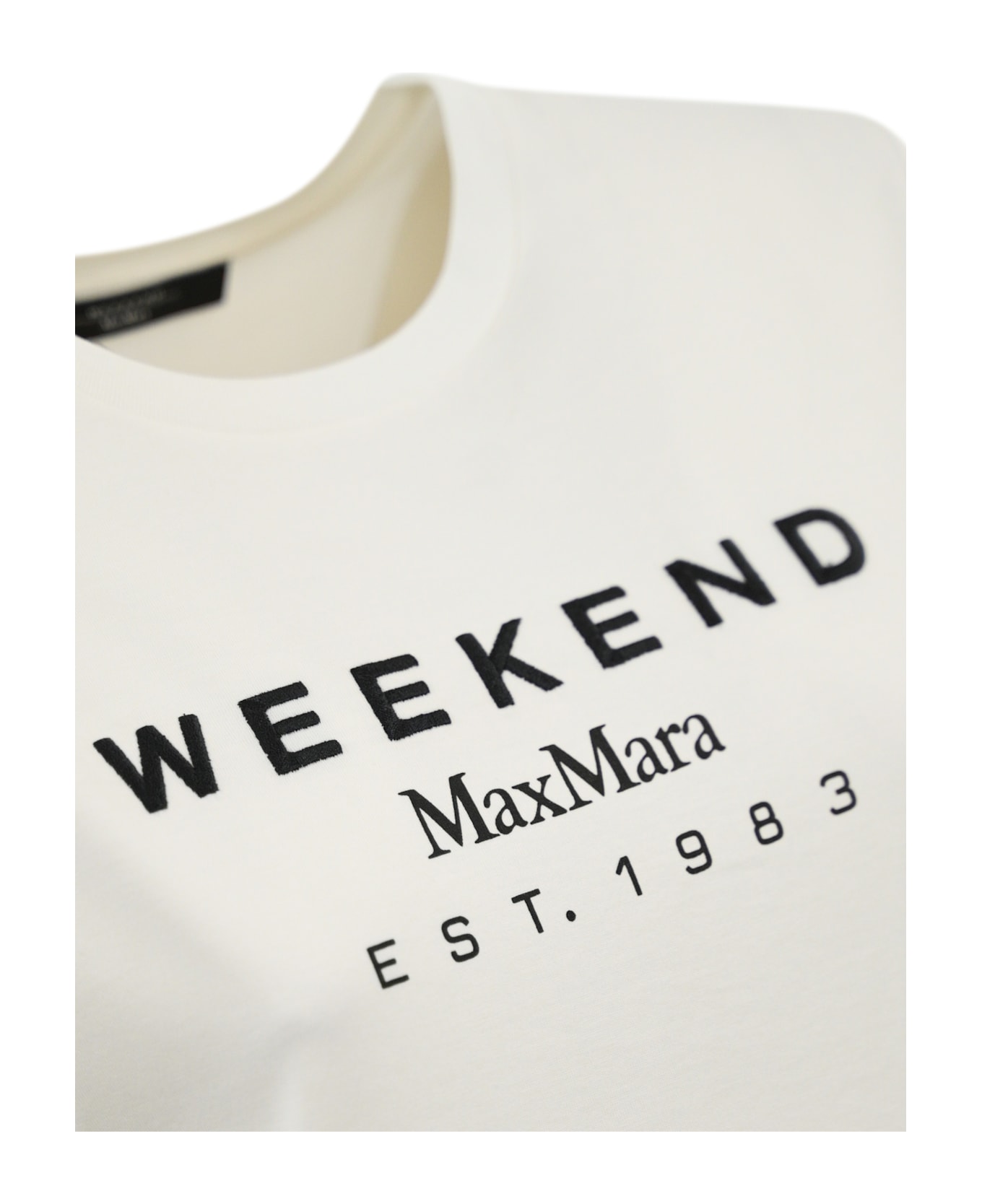 Weekend Max Mara Cabin T-shirt With Logo - OFF WHITE