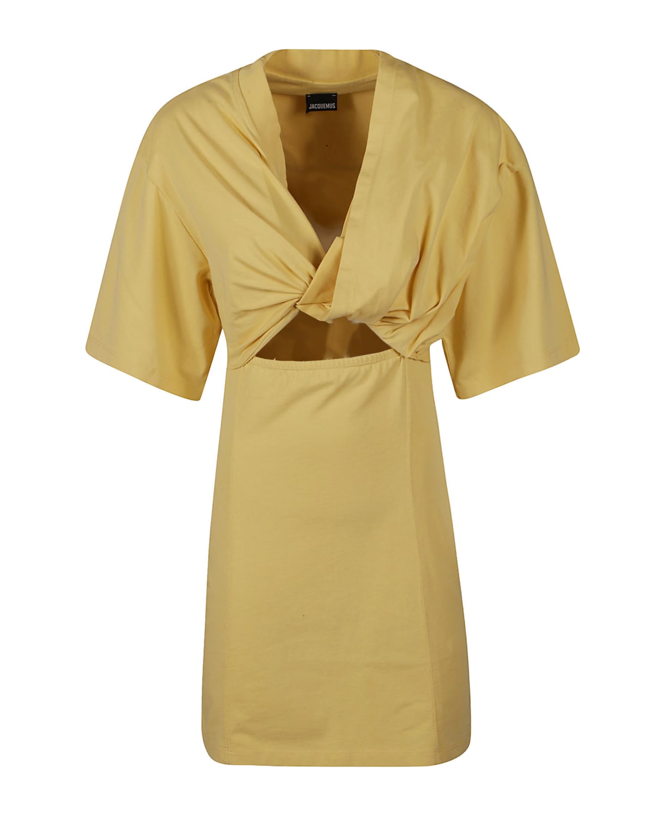 Jacquemus Twisted T-shirt Mini Dress - Beige
