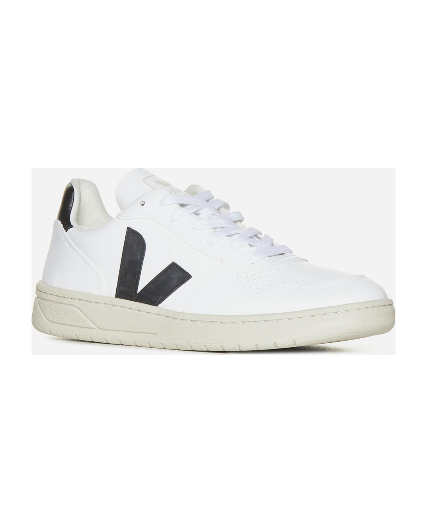 Veja V-10 Leather Sneakers - White