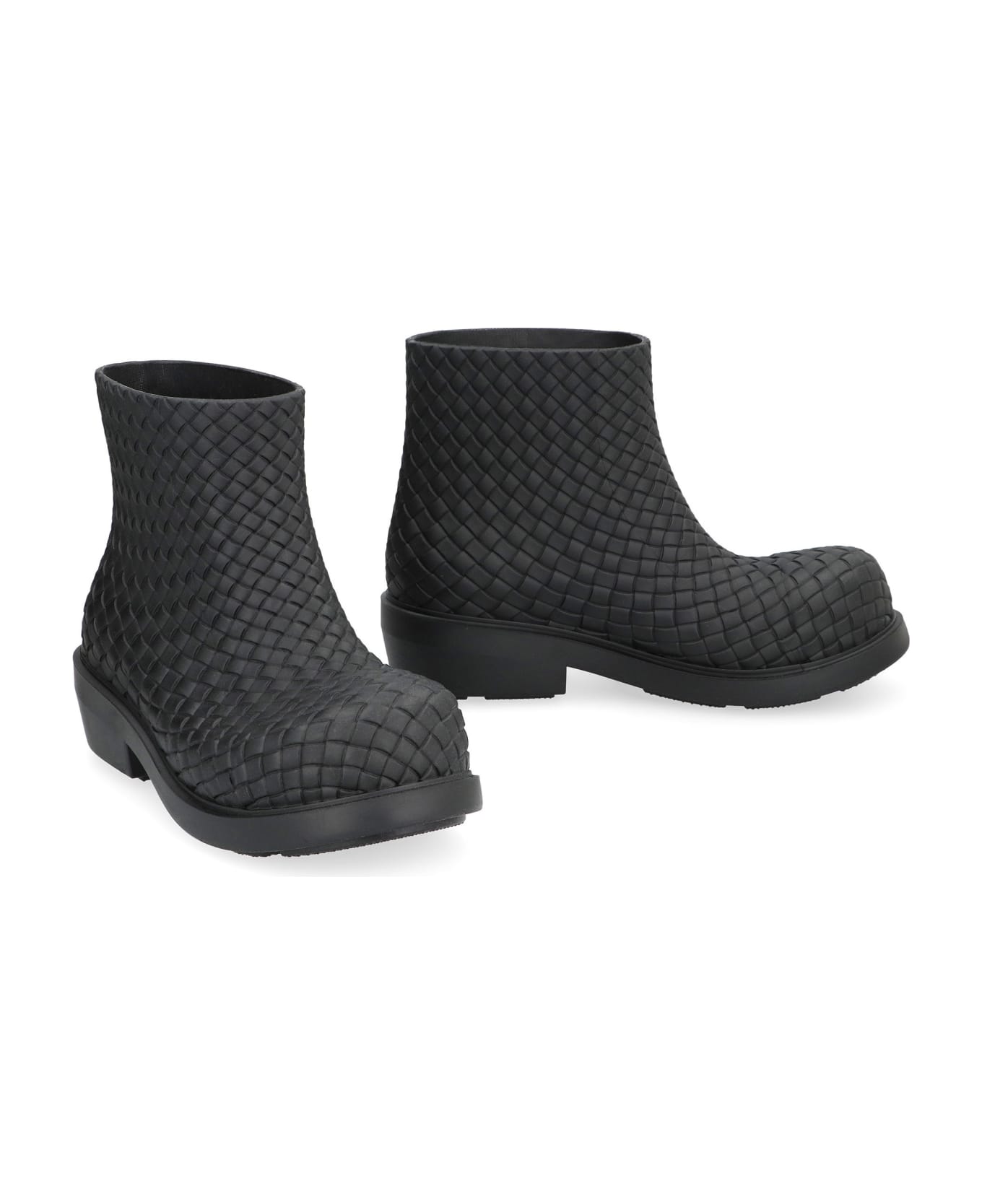 Bottega Veneta Fireman Ankle Boots - BLACK