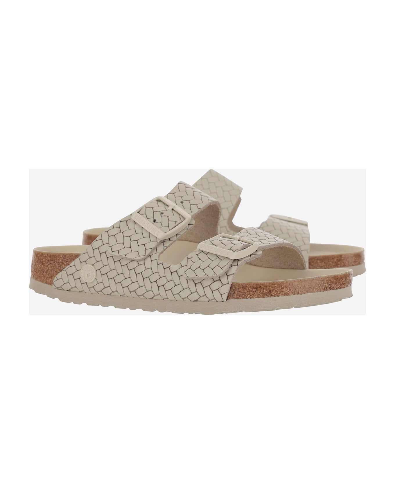 Birkenstock Airy Rivet Logo Sandals - White